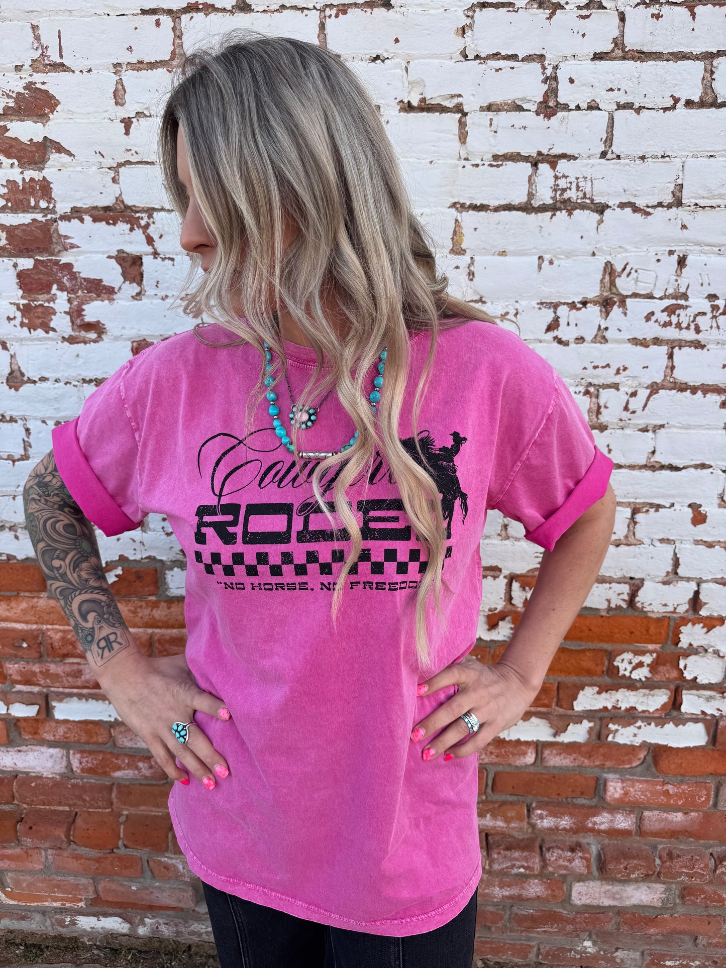 COWGIRL RODEO OVERSIZED GRAPHIC TEE