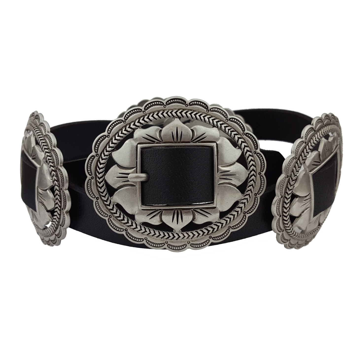 FLORAL CONCHO BELT