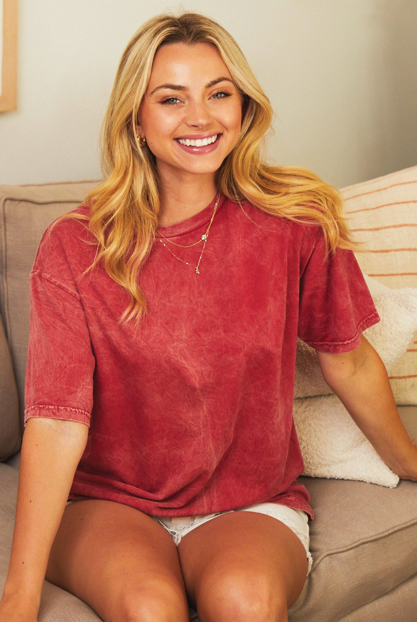 MINERAL WASHED PLAIN TEE