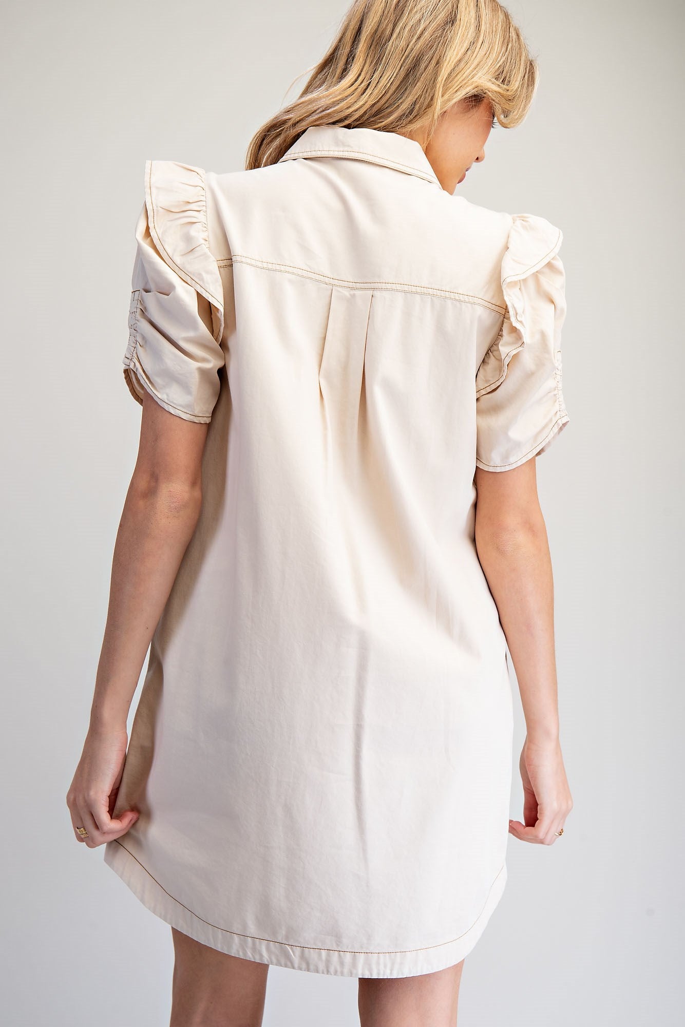 BONE PRAIRE RUFFLE DRESS