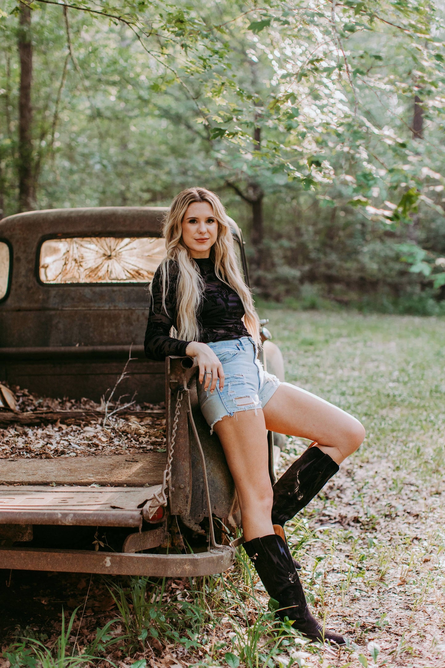 MORNING COWBOY MESH TOP