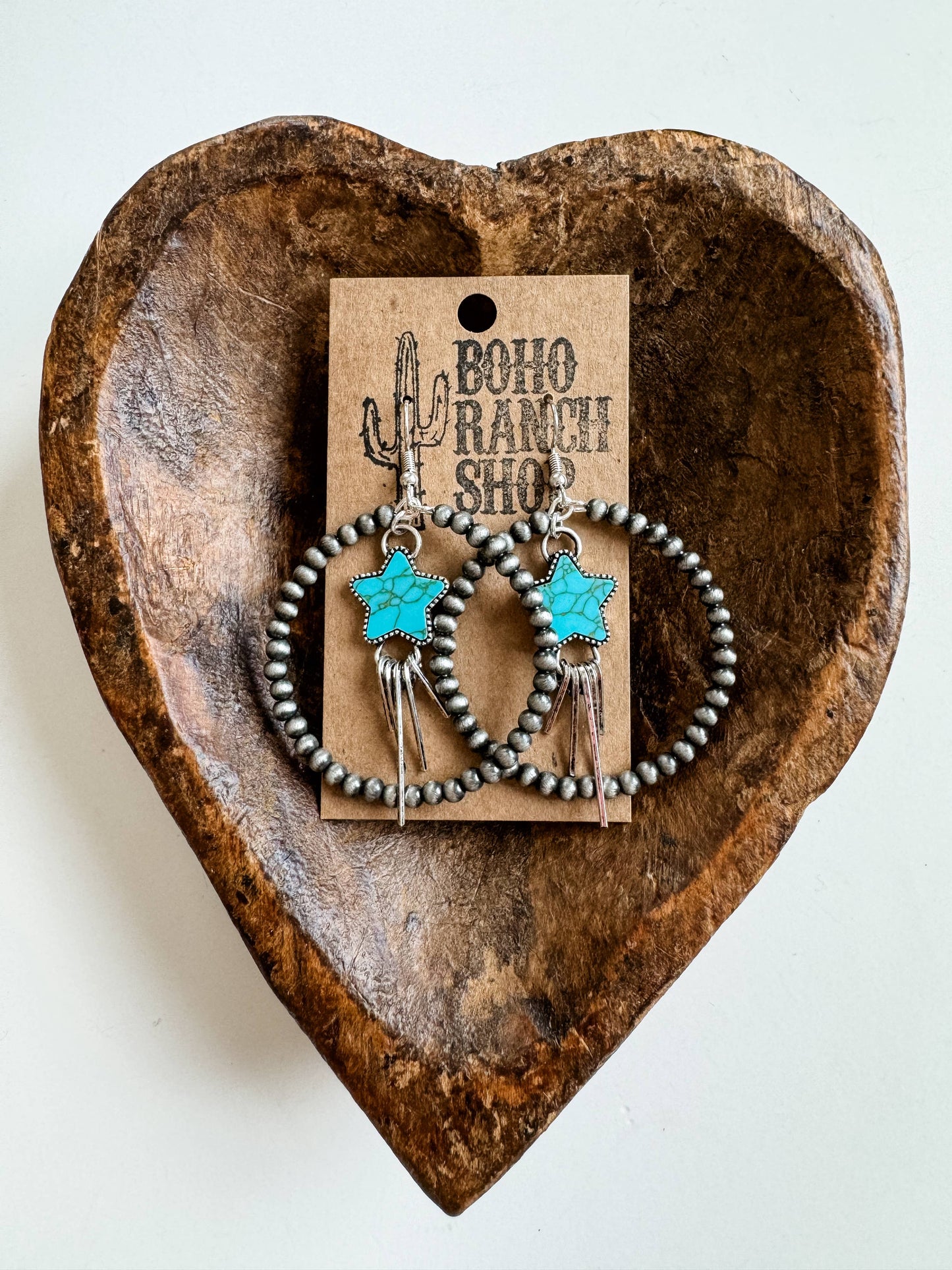 STAR HOOP EARRINGS