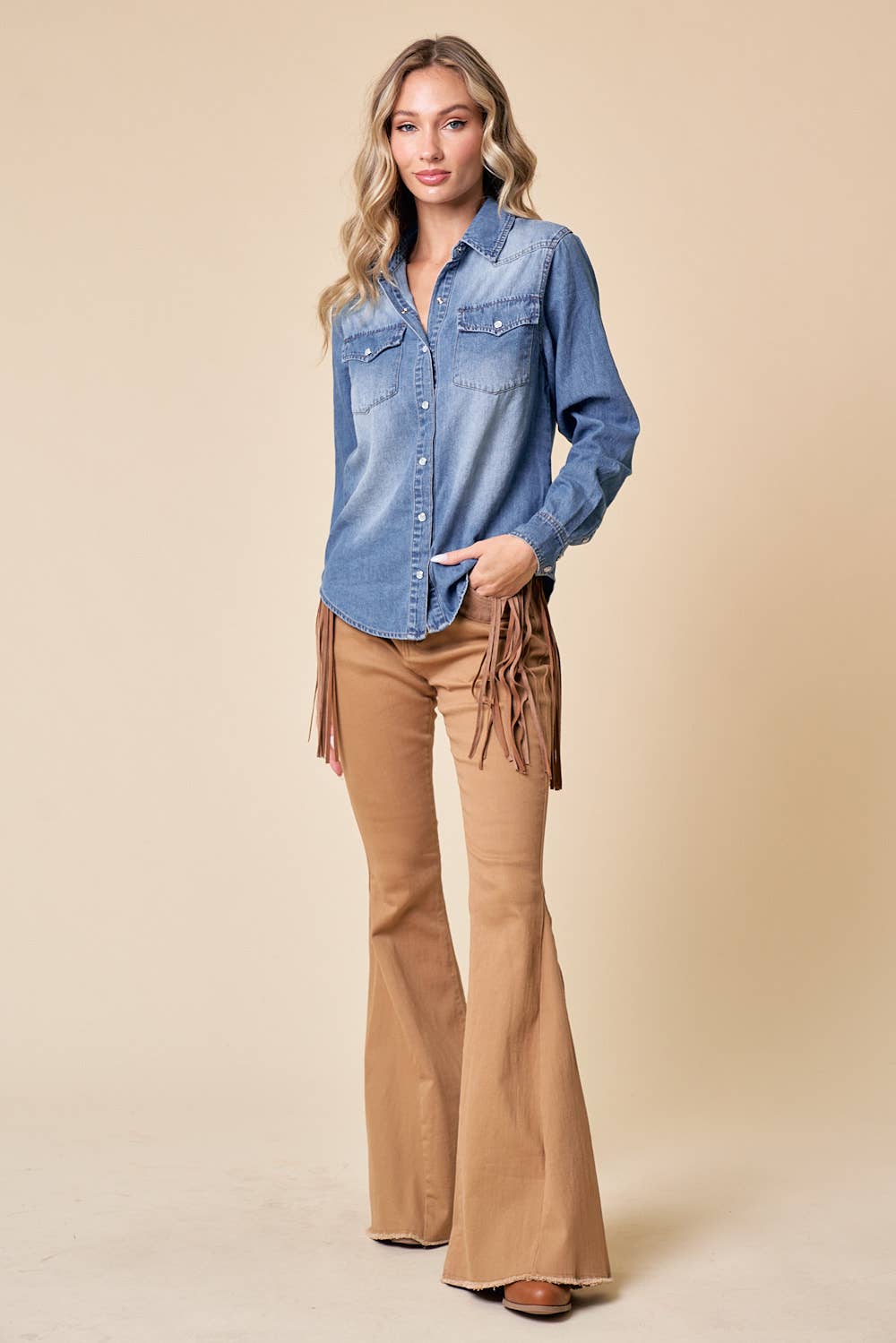THE DELILAHD-WESTERN DENIM SHIRT