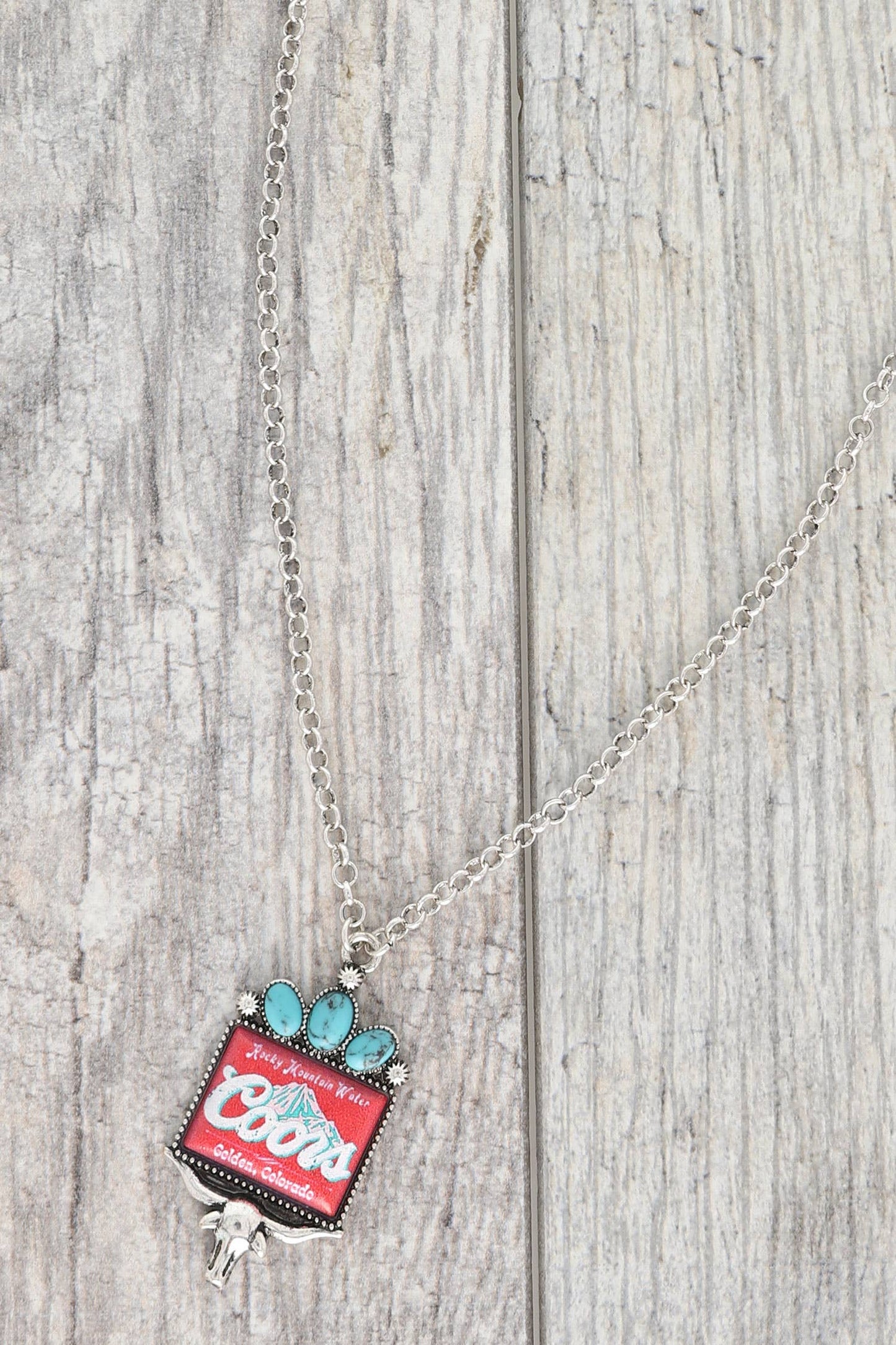 LONGHORN COORS NECKLACE