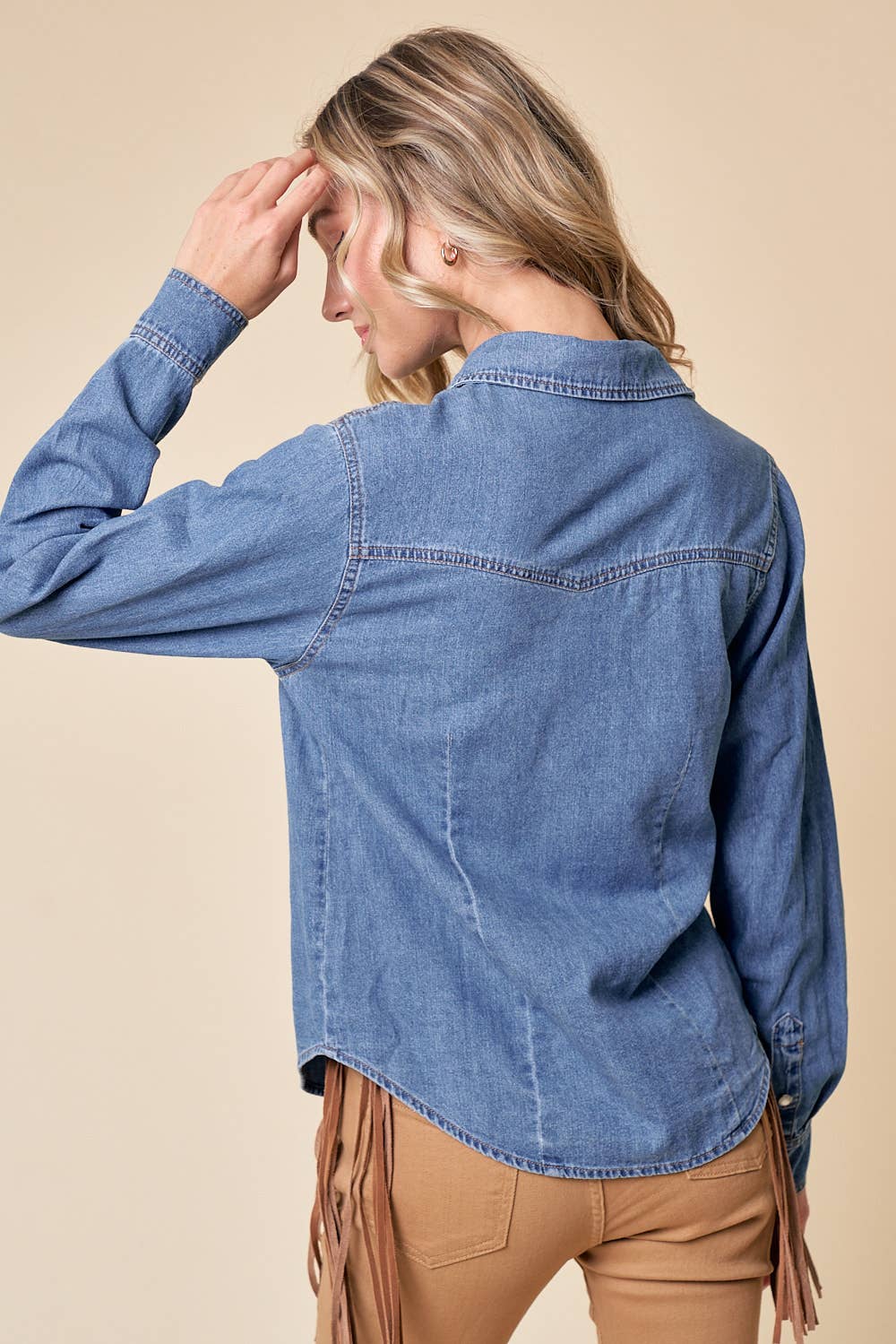 THE DELILAHD-WESTERN DENIM SHIRT