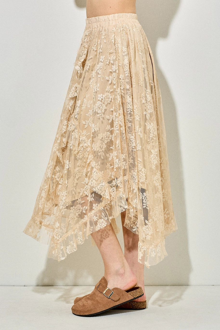 BELLE TULLED MAXI SKIRT