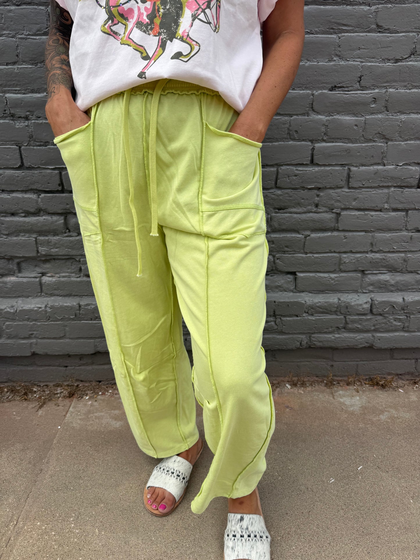 WASABI BARREL PANTS