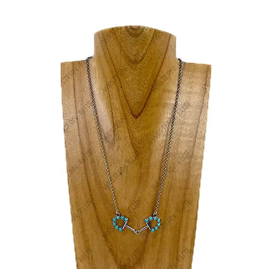 BLUE BRIDLE NECKLACE
