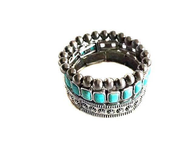 WESTERN 3 STRAND STRETCH BRACELET
