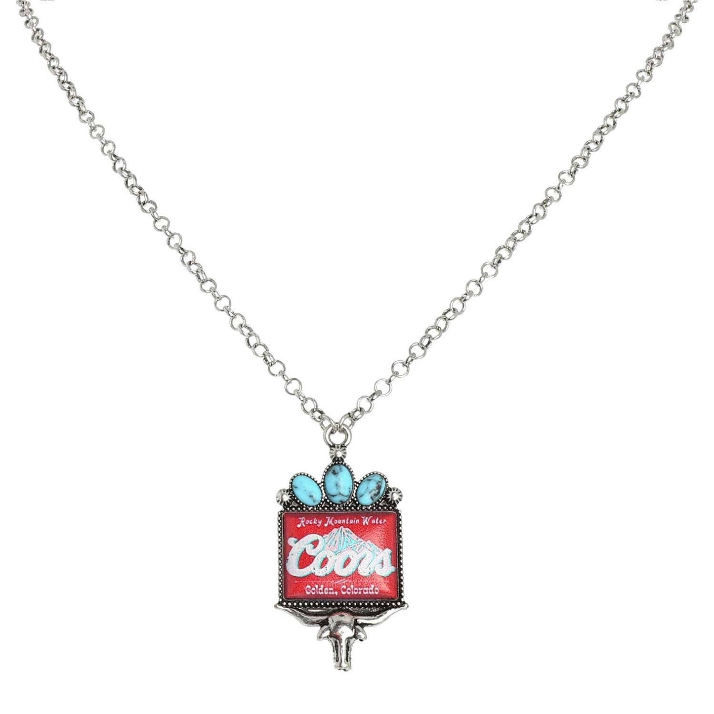 LONGHORN COORS NECKLACE