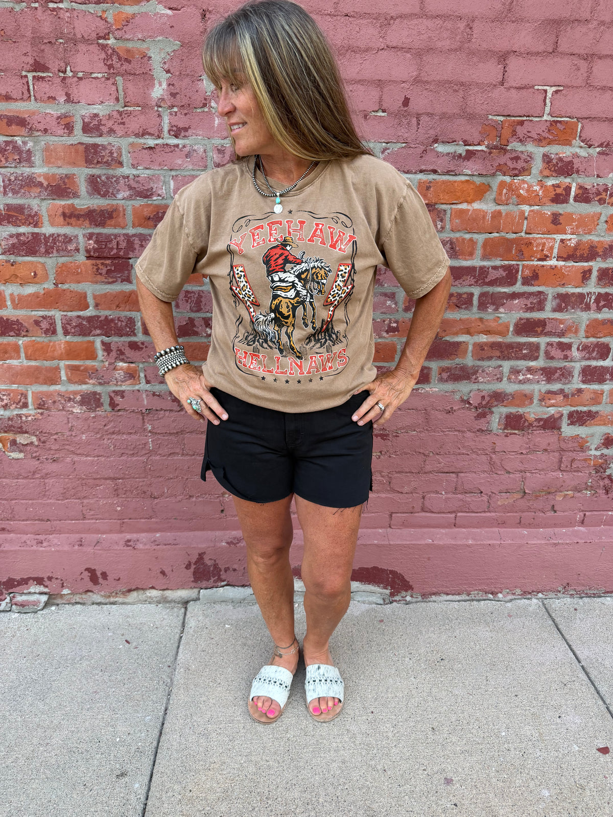 YEEHAW AND HELLNAWS GRAPHIC TEE
