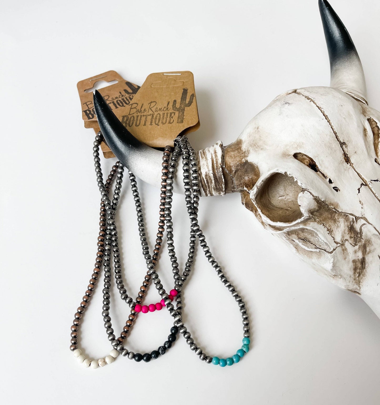 WESTERN NAVAJO BEAD CHOKER NECKLACE