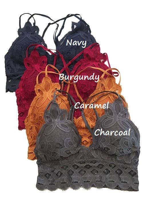 SCALLOPED LACE CAMI BRALETTE