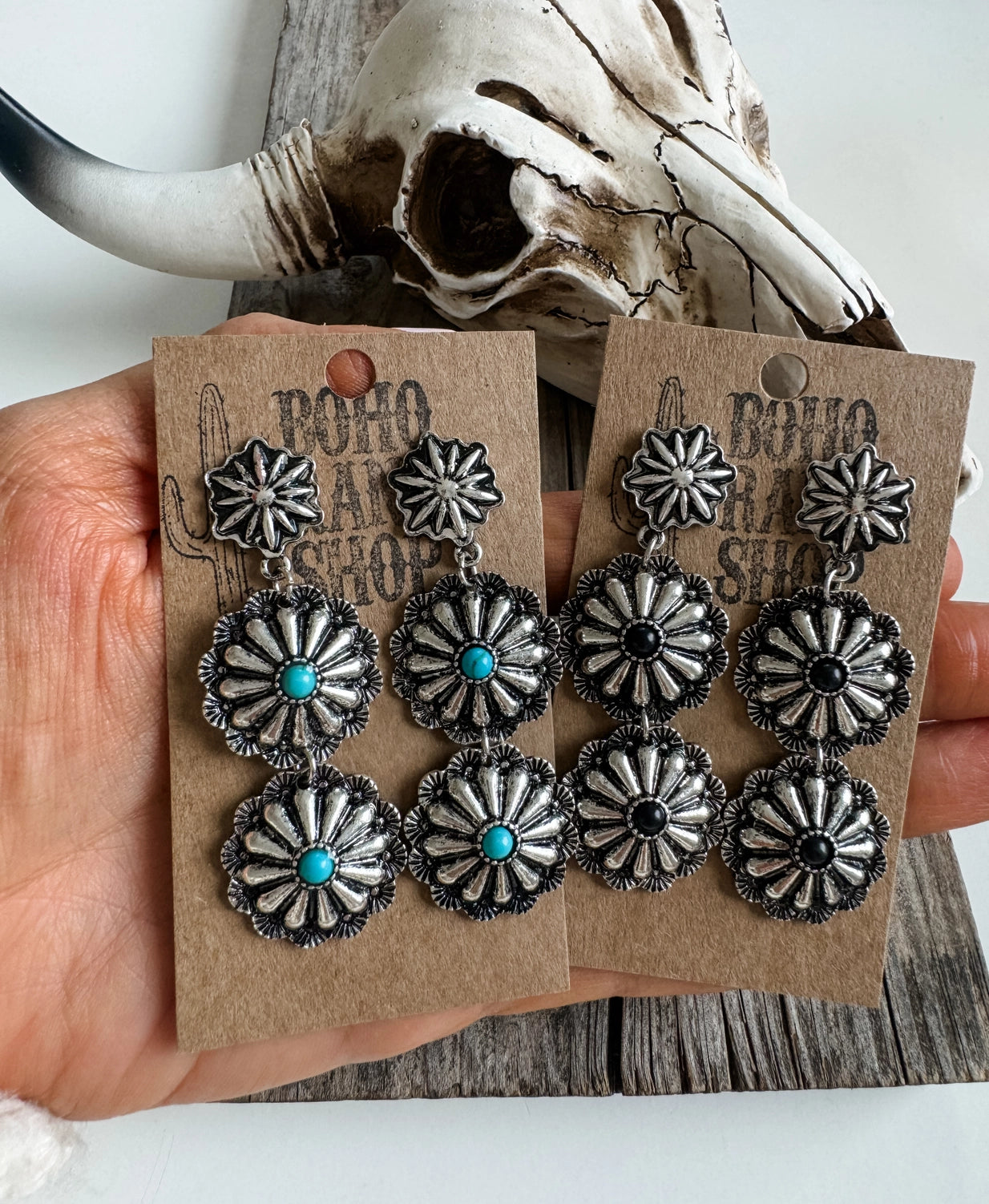 CONCHO EARRINGS