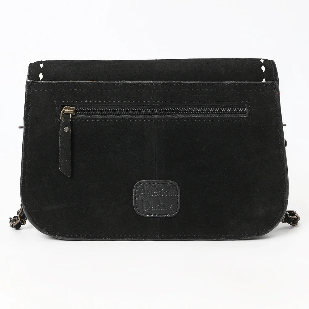 AMERICAN DARLING SUEDE WESTERN BOOT STITCH CROSSBODY BAG