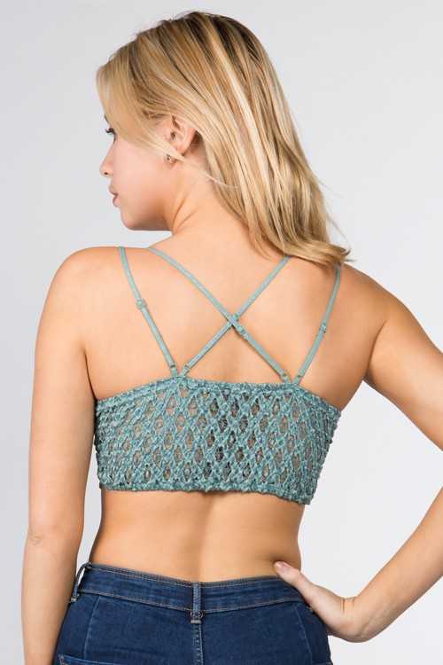 SCALLOPED LACE CAMI BRALETTE