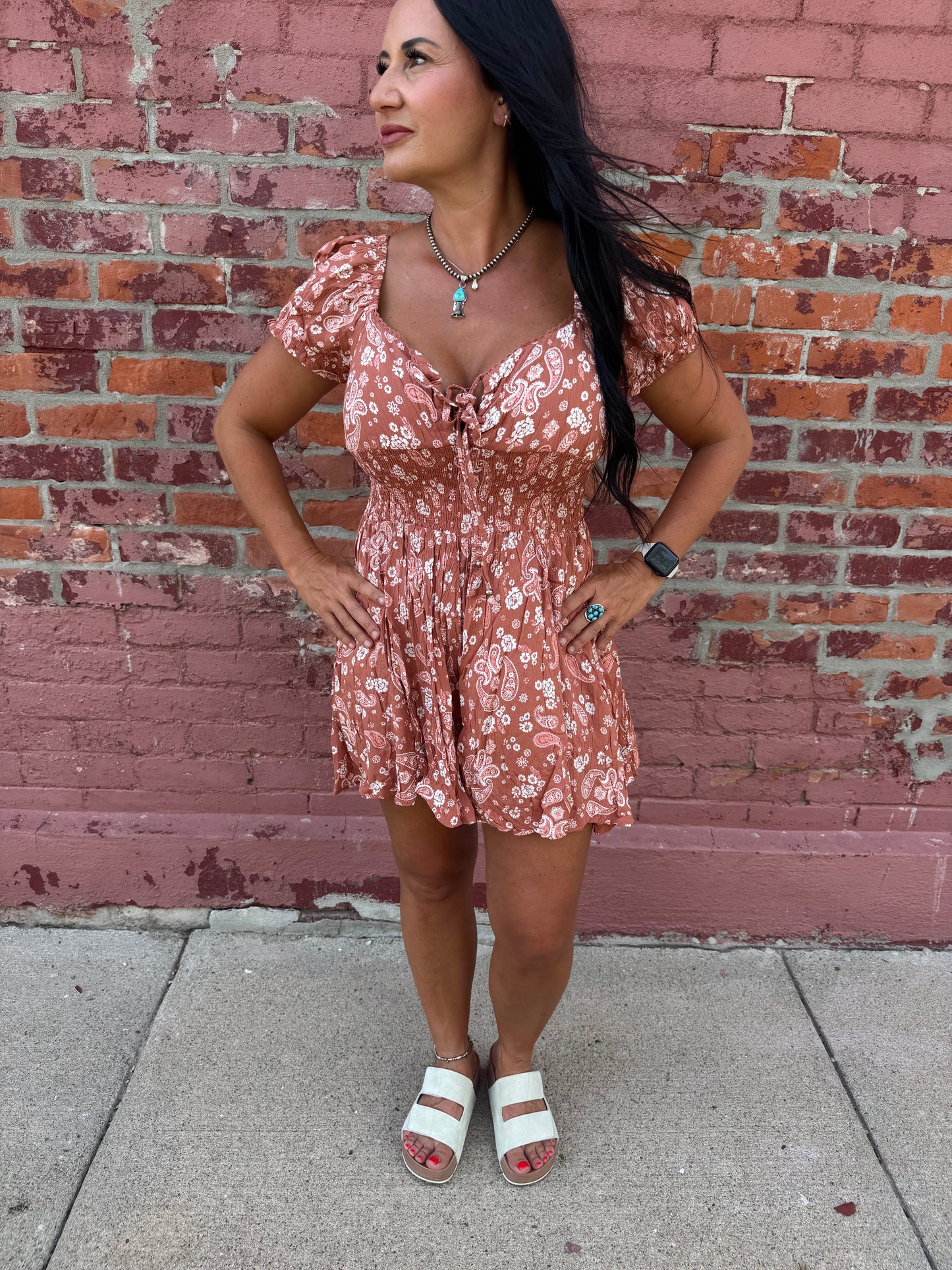 THE RUSTLER SHORT SLEEVE ROMPER