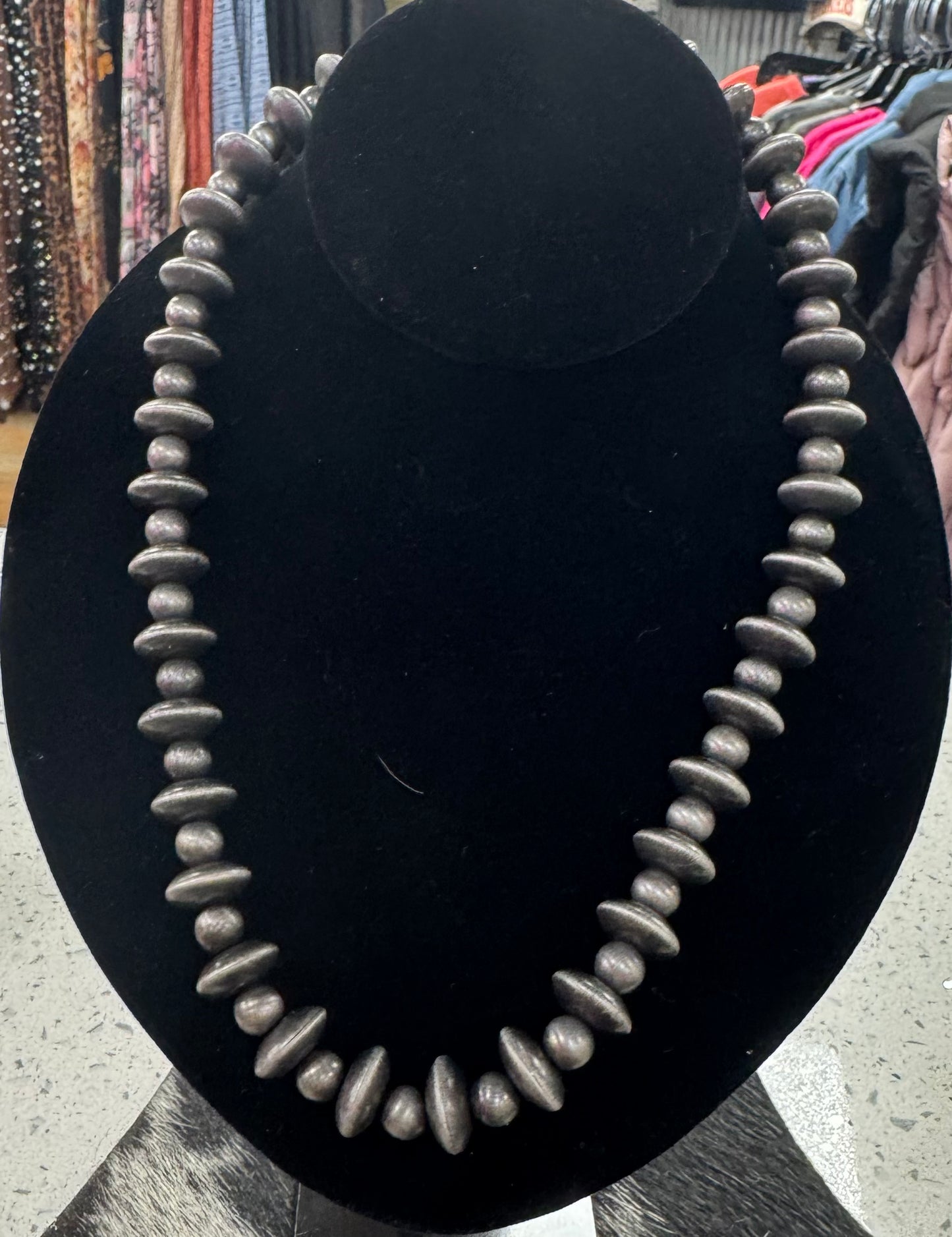SAUCER MIX PEARL NECKLACE