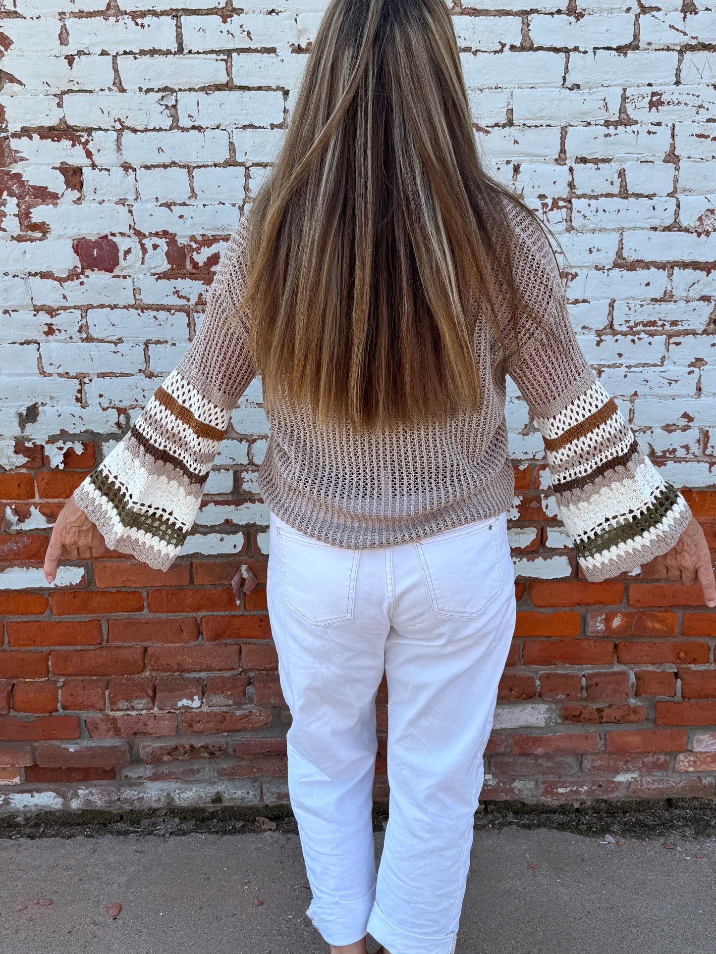 MELANIE MULTI COLOR CROCHET CADIGAN