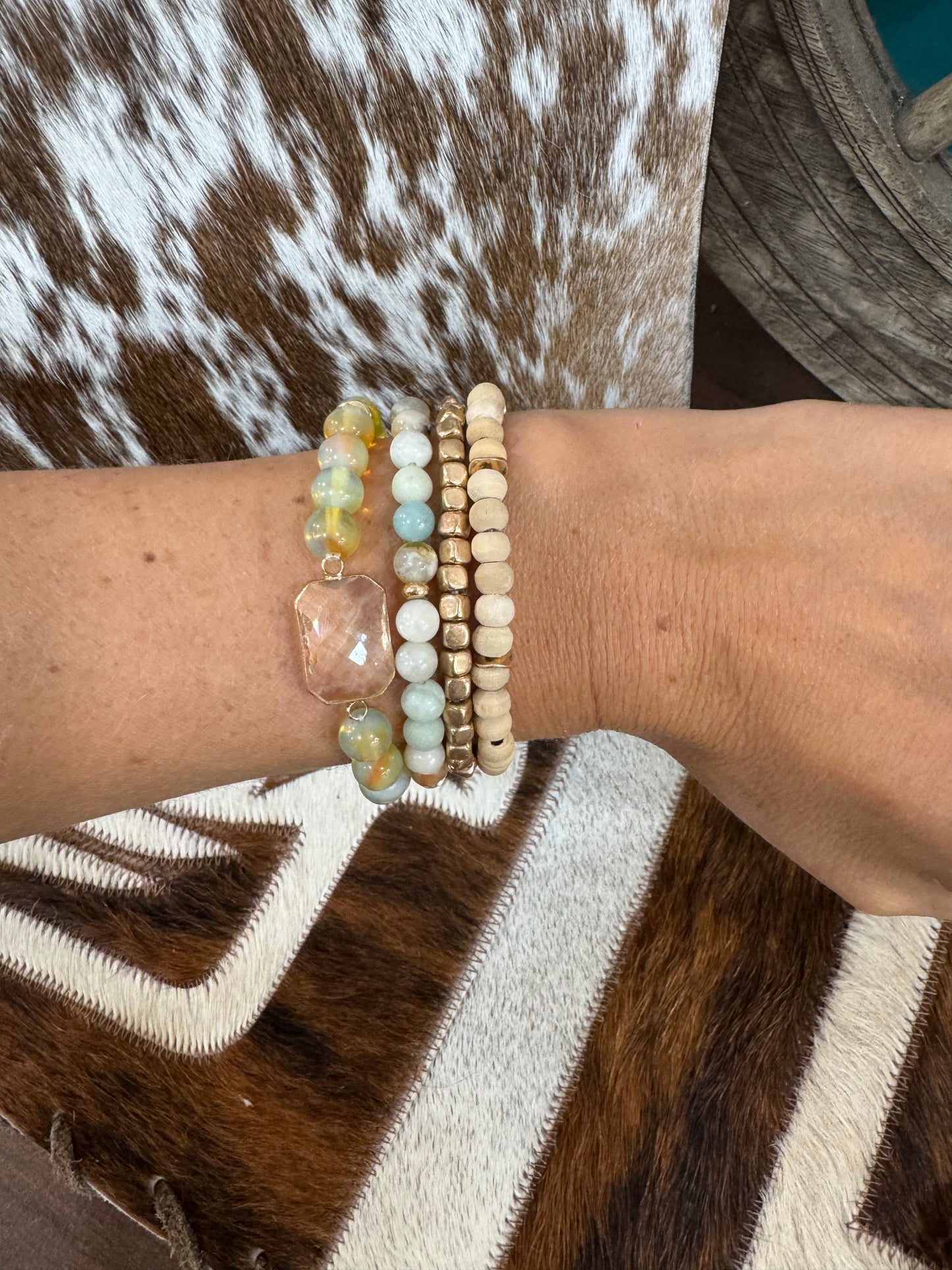 TUMBLE STONE BRACELET SET