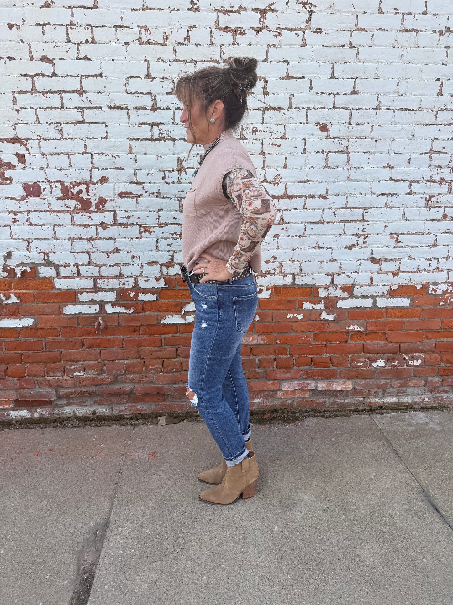 NATALIE-DISTRESSED SKINNY JEANS