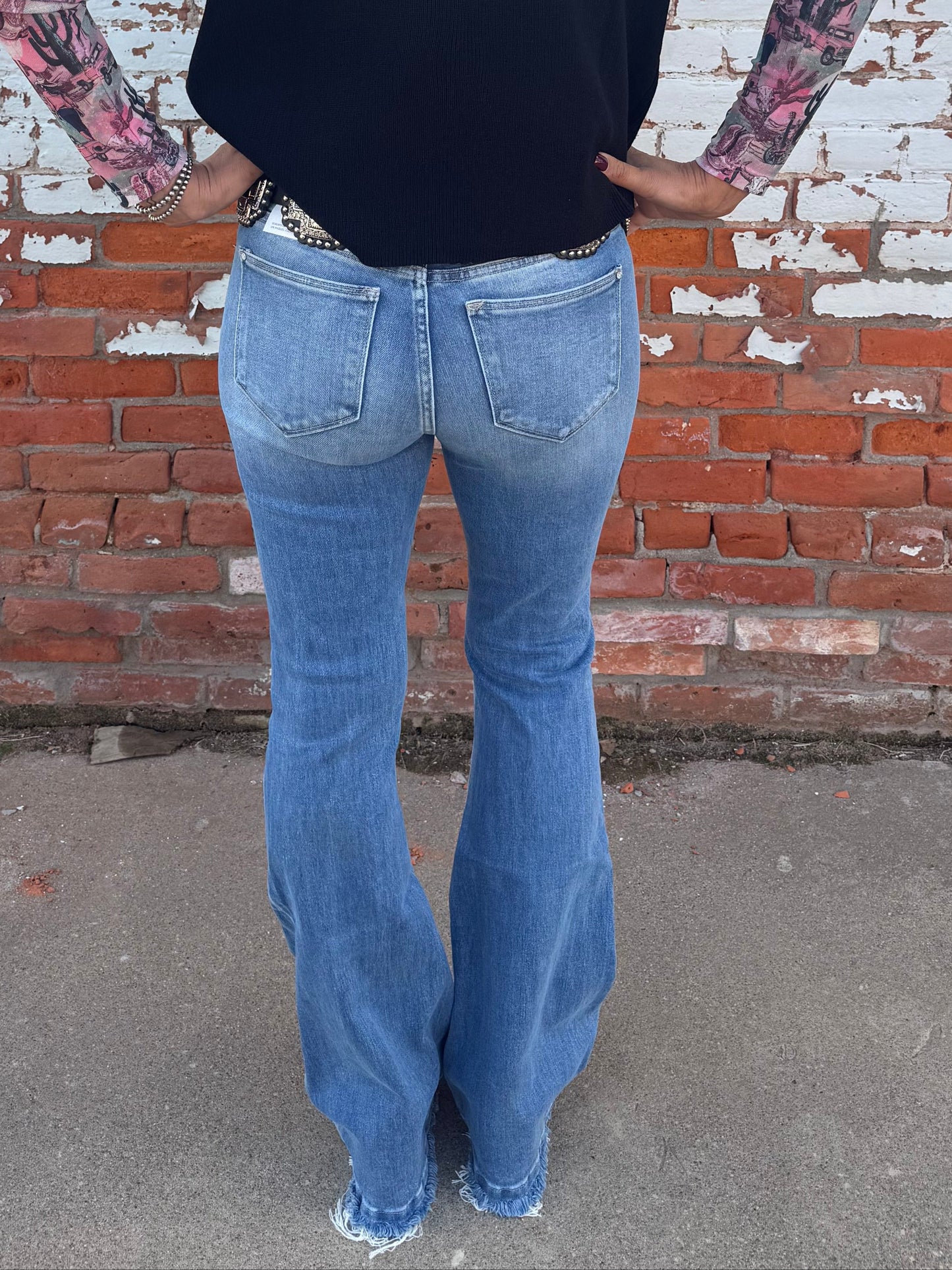 MEMPHIS FLARE JEAN WITH TROUSER HEM