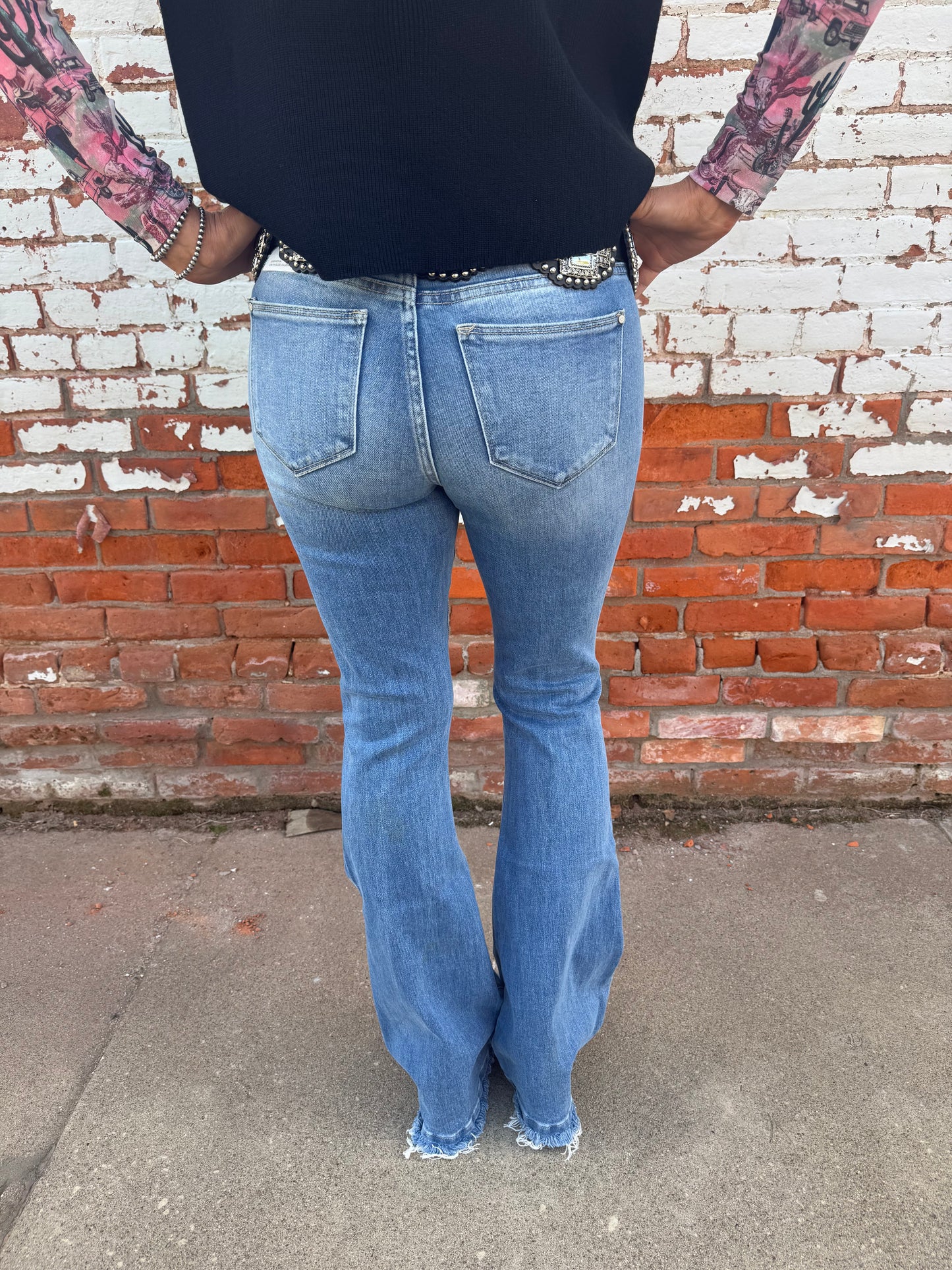 MEMPHIS FLARE JEAN WITH TROUSER HEM