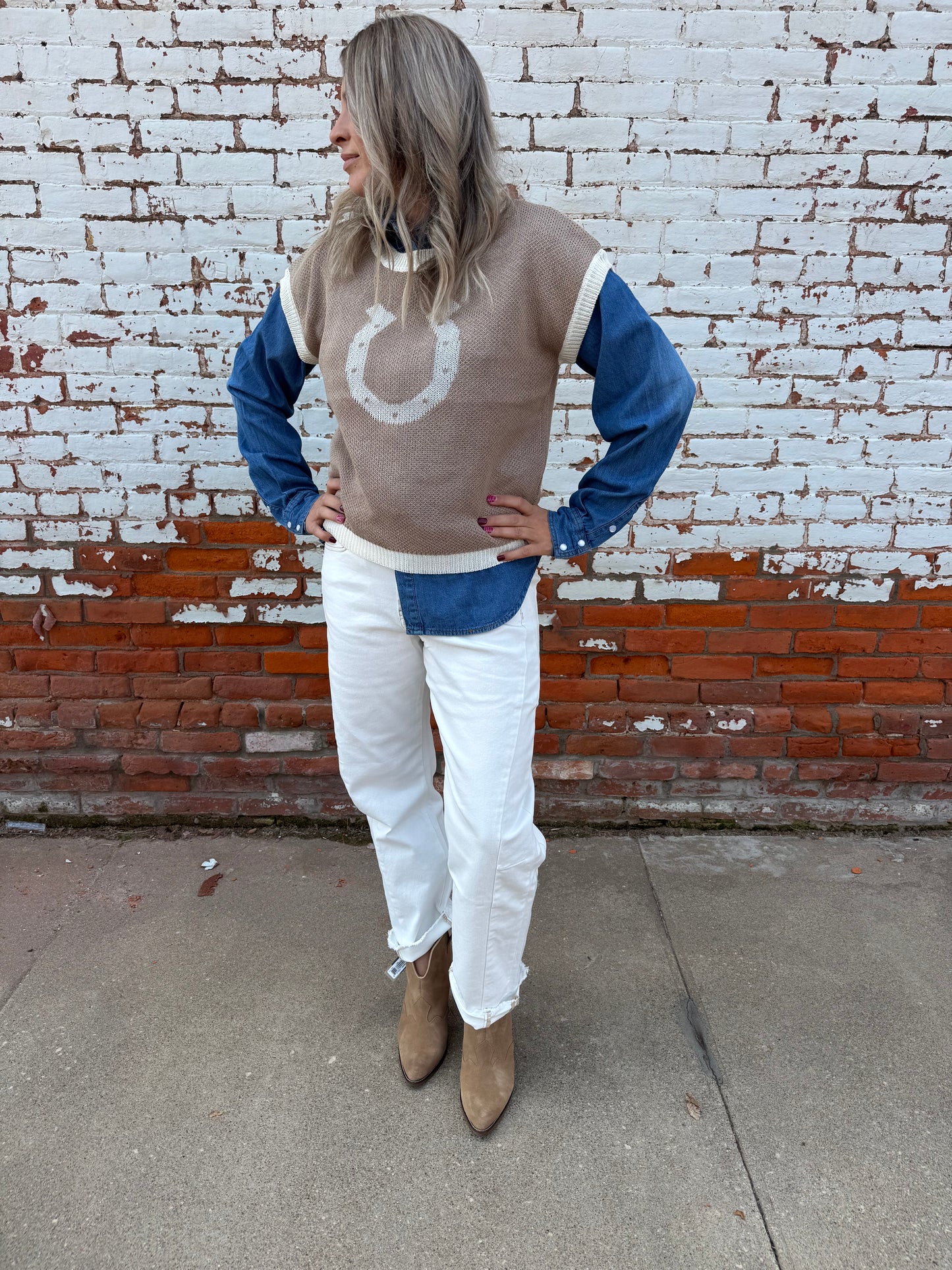 HORSESHOE KNIT VEST