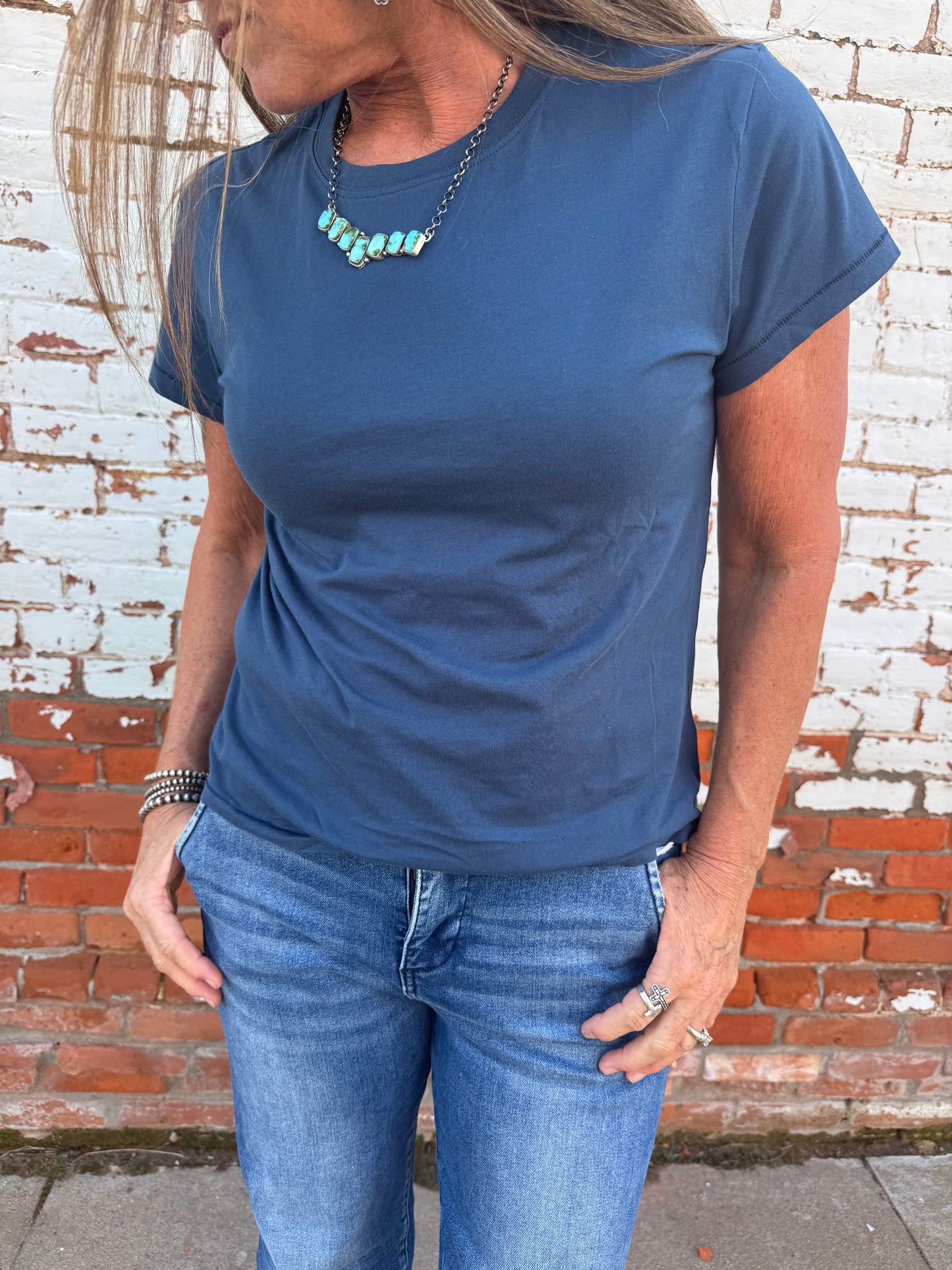 COTTON JERSEY CREWNECK T-SHIRT