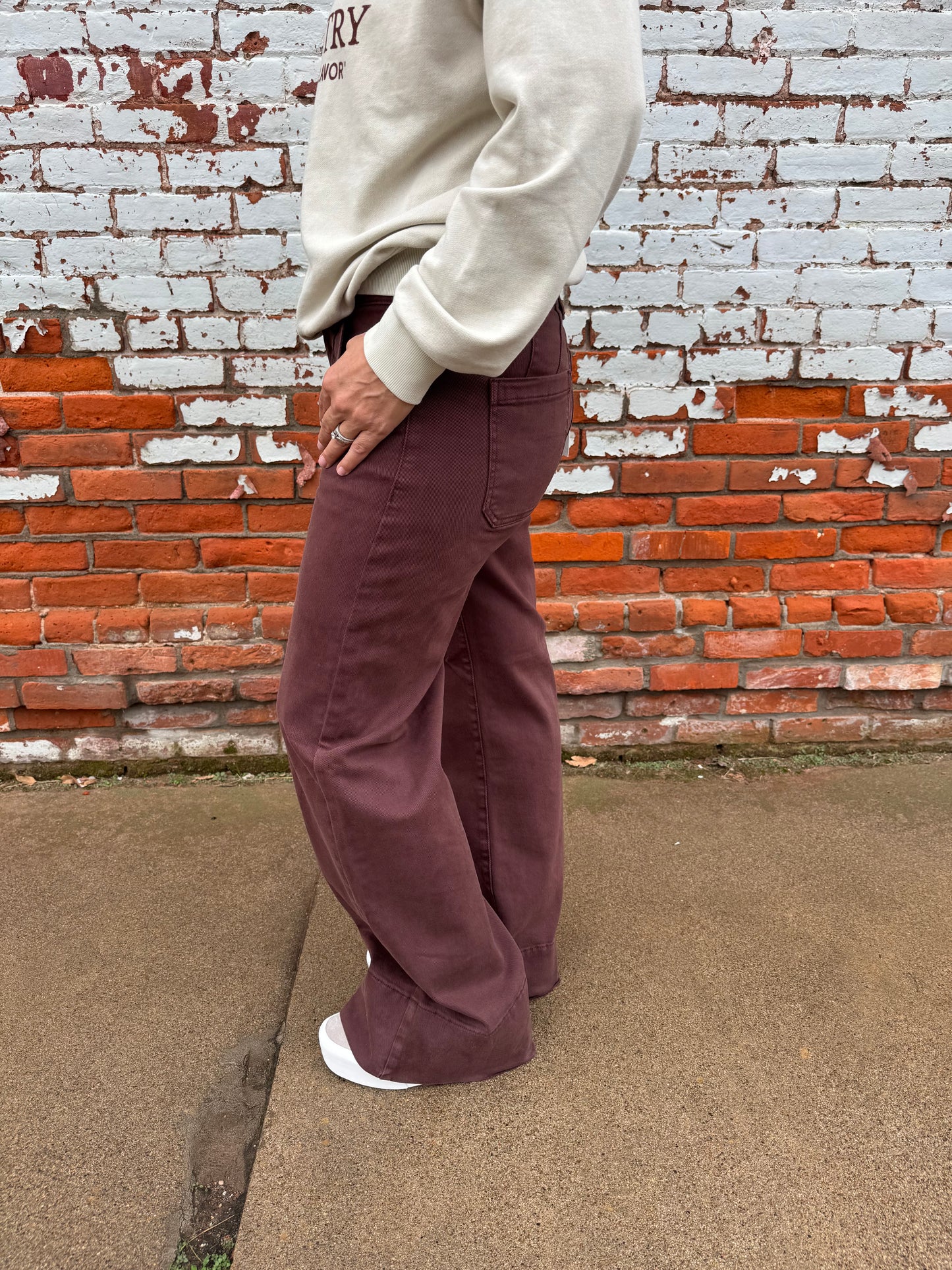 BONITA MID RISE WIDE LEG JEANS
