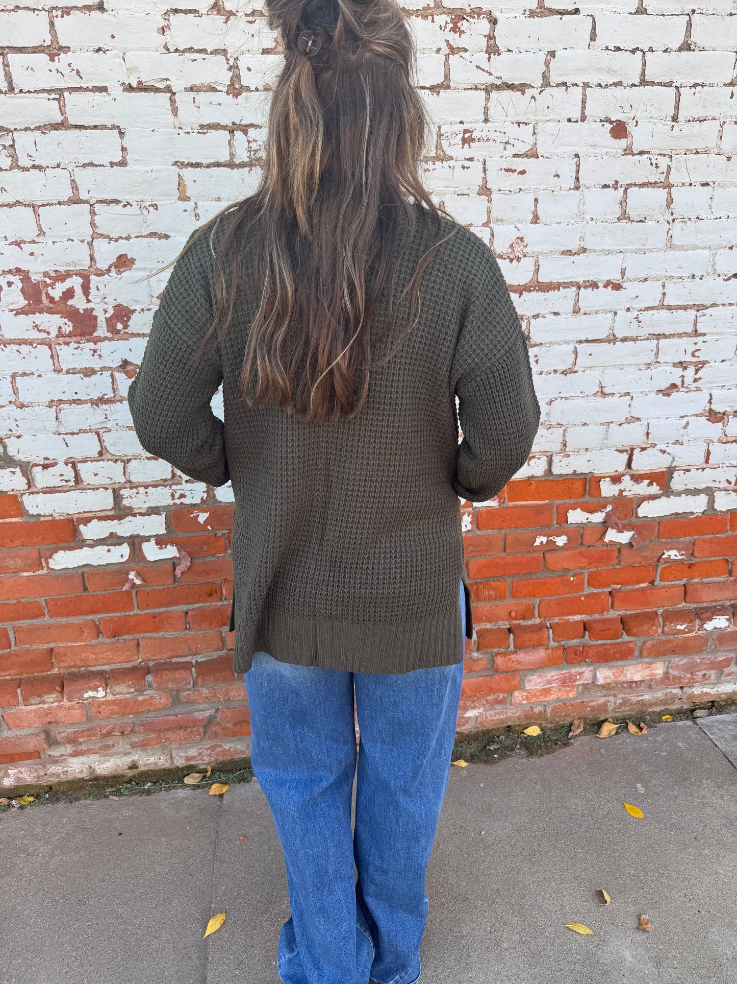 WOOLY WARM WAFFLE CARDIGAN
