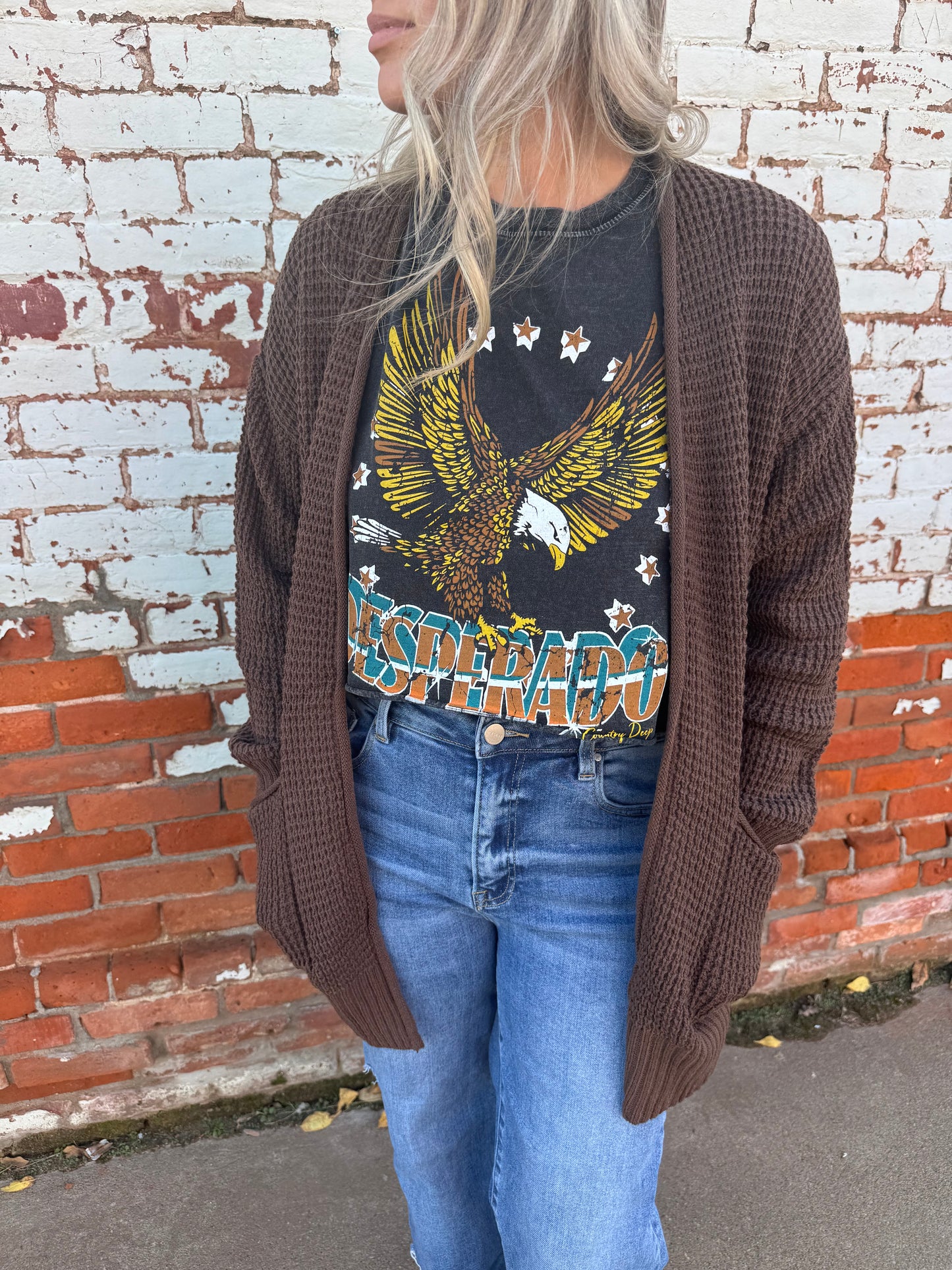 WOOLY WARM WAFFLE CARDIGAN