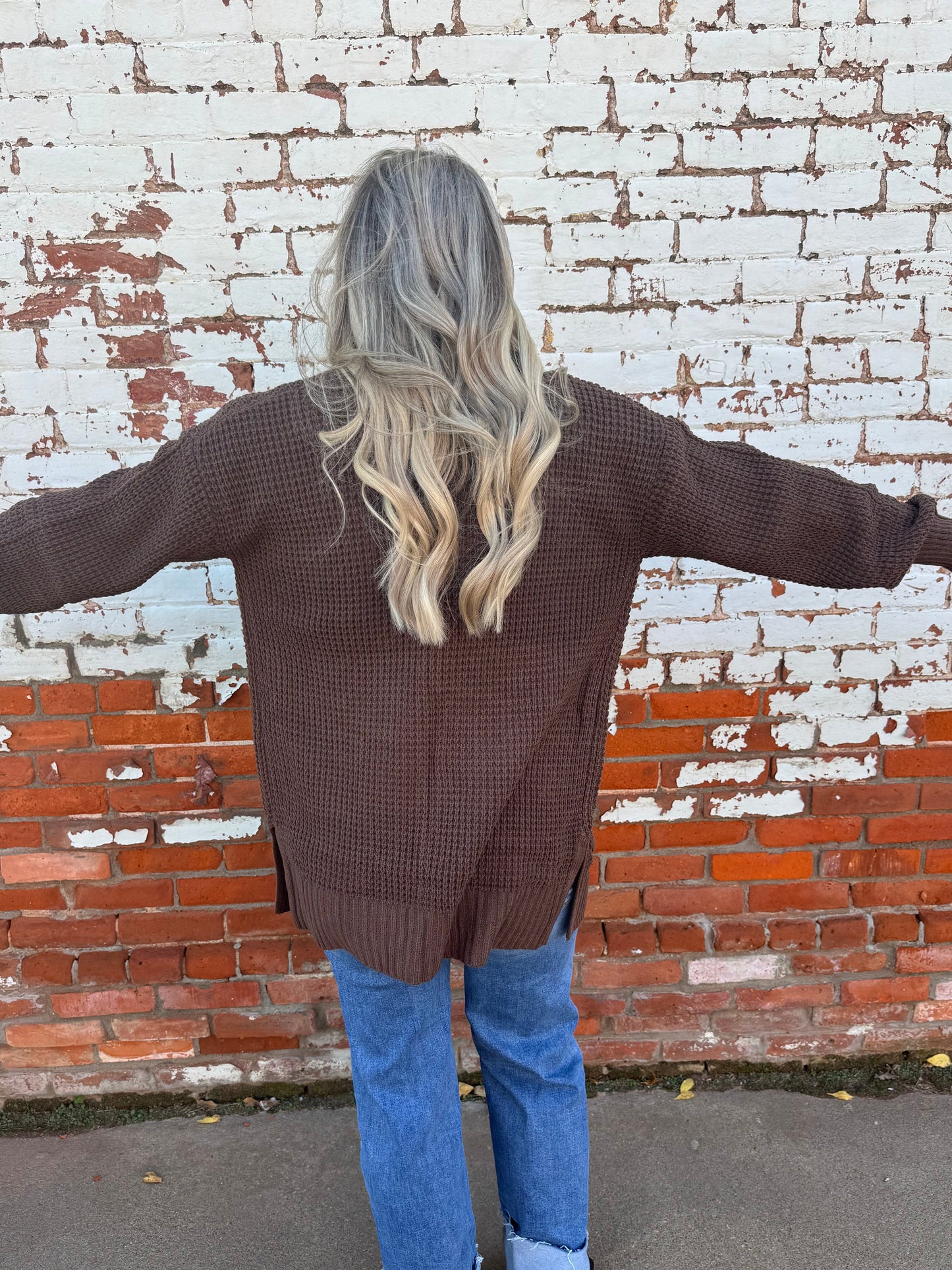 WOOLY WARM WAFFLE CARDIGAN