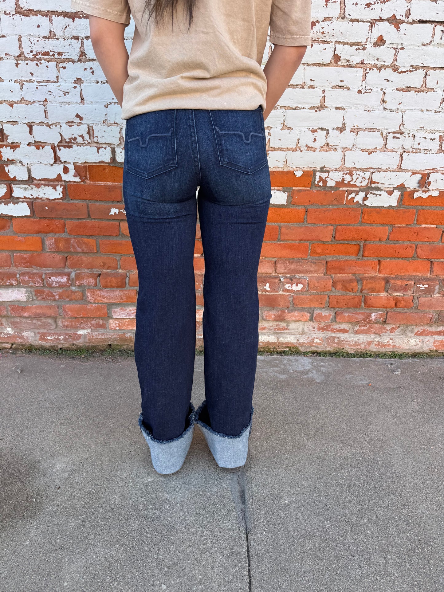 THE OLIVIA DARK WASH JEAN