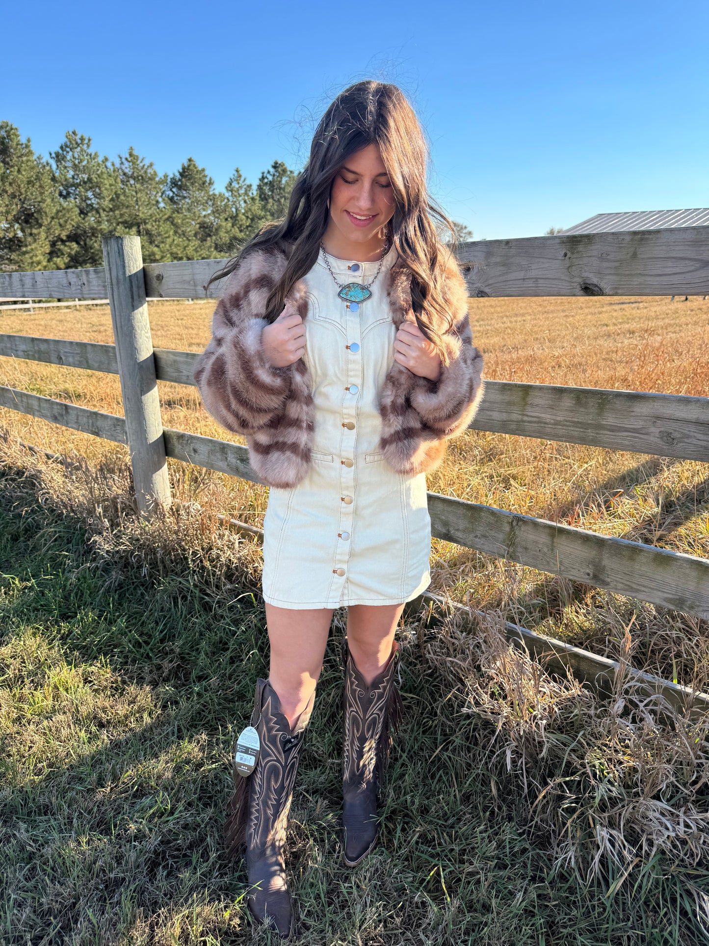 RYNLEE SLEEVELESS BUTTON DOWN DRESS