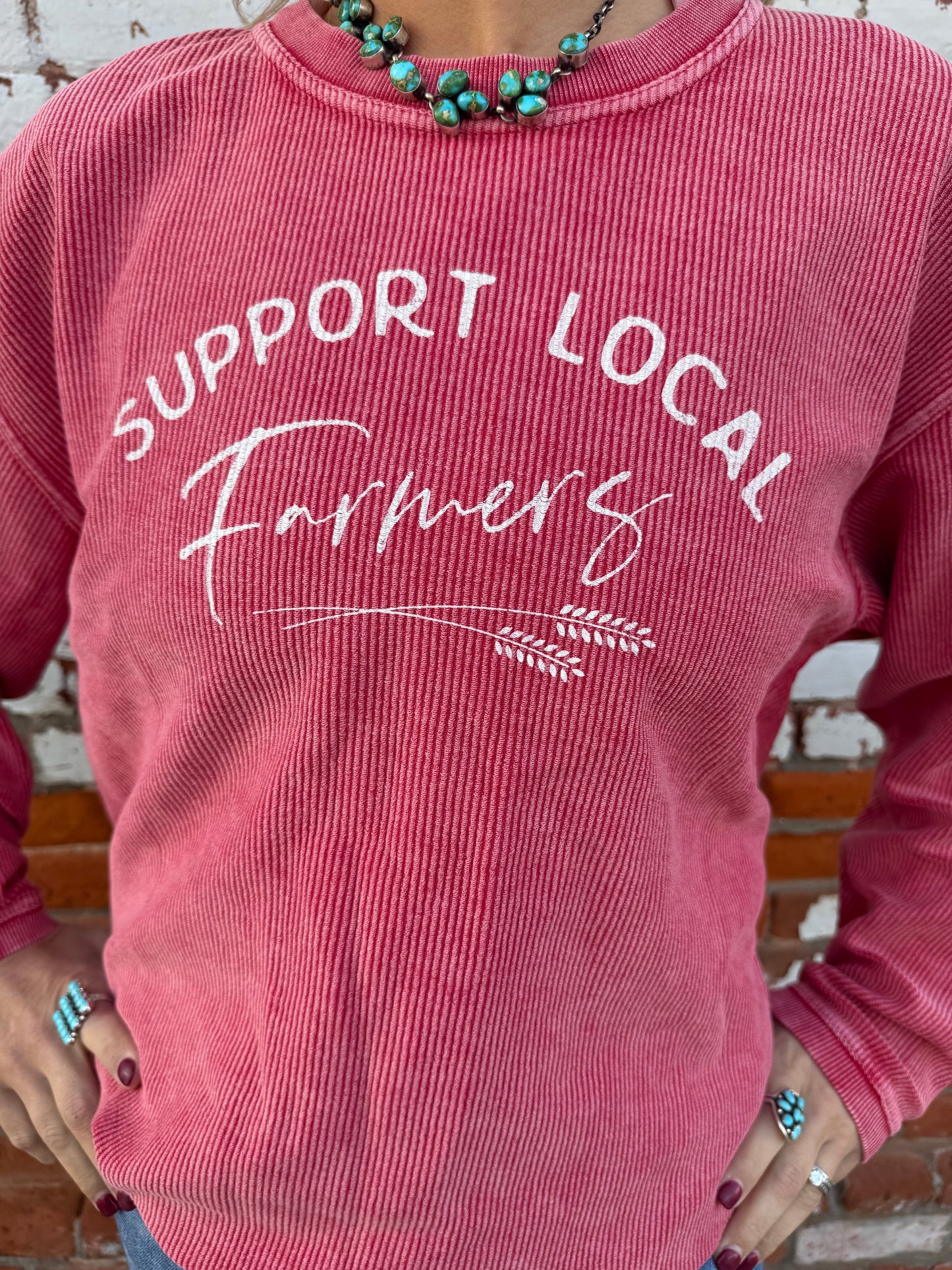 SUPPORT LOCAL FARMERS THERMAL PULLOVER