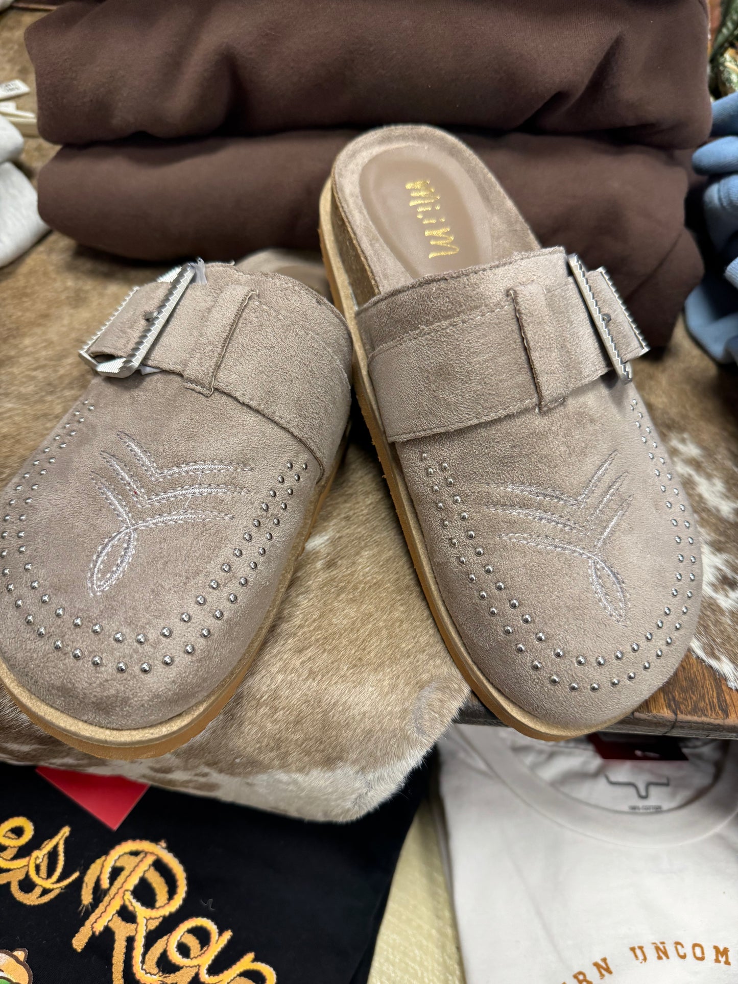 JOSEPHINE BOOT STITCH MULES