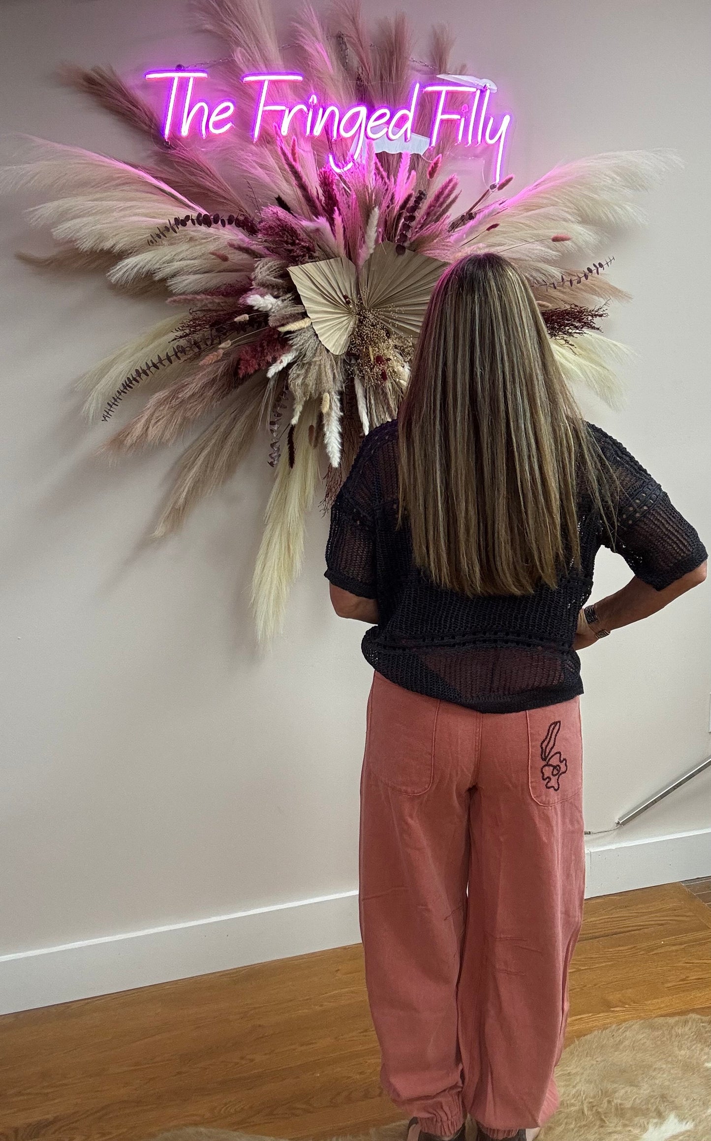 DELANEY FLORAL EMBROIDERED JOGGER PANT