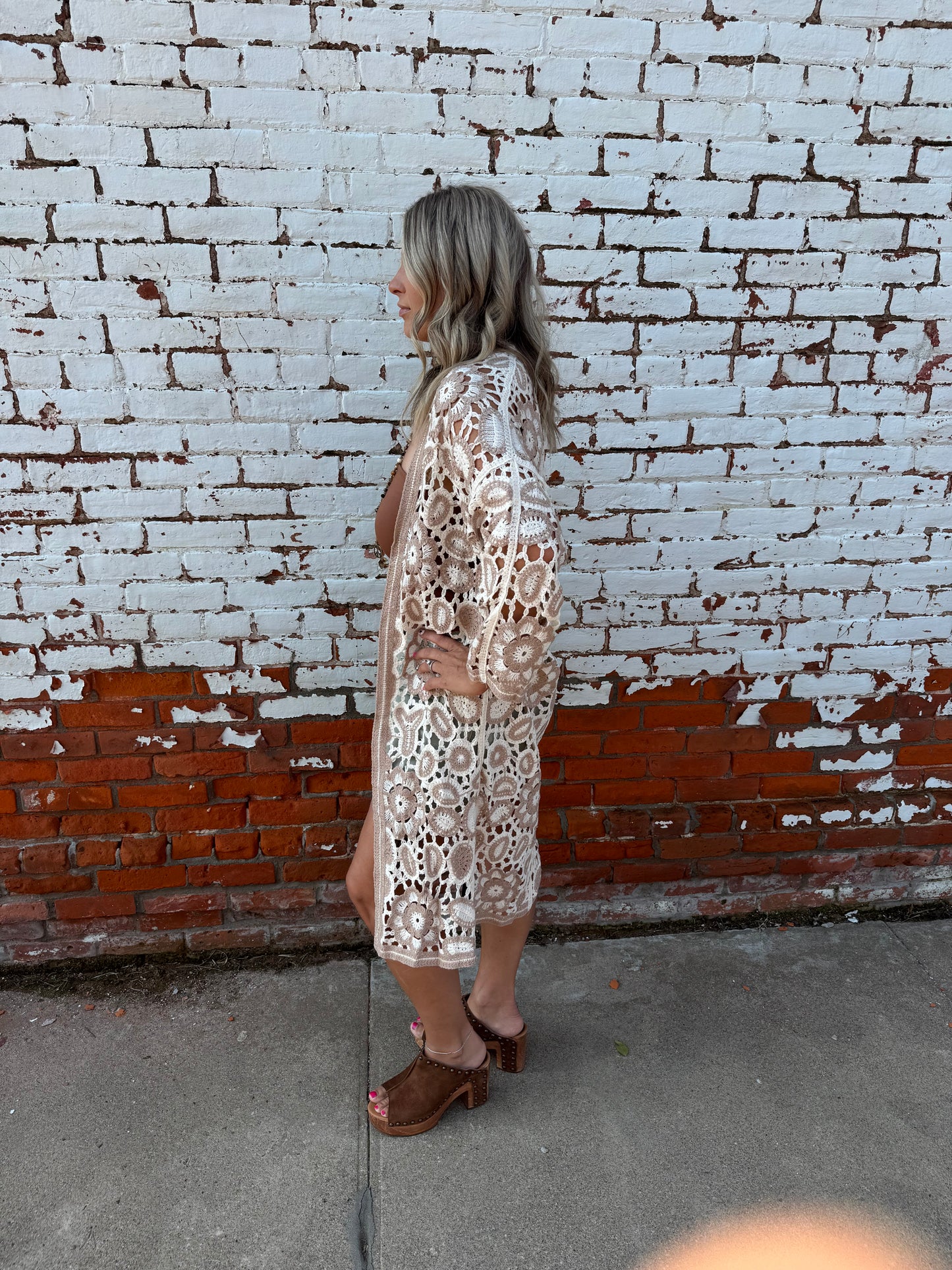 CANDI FLORAL CROCHET CARDIGAN