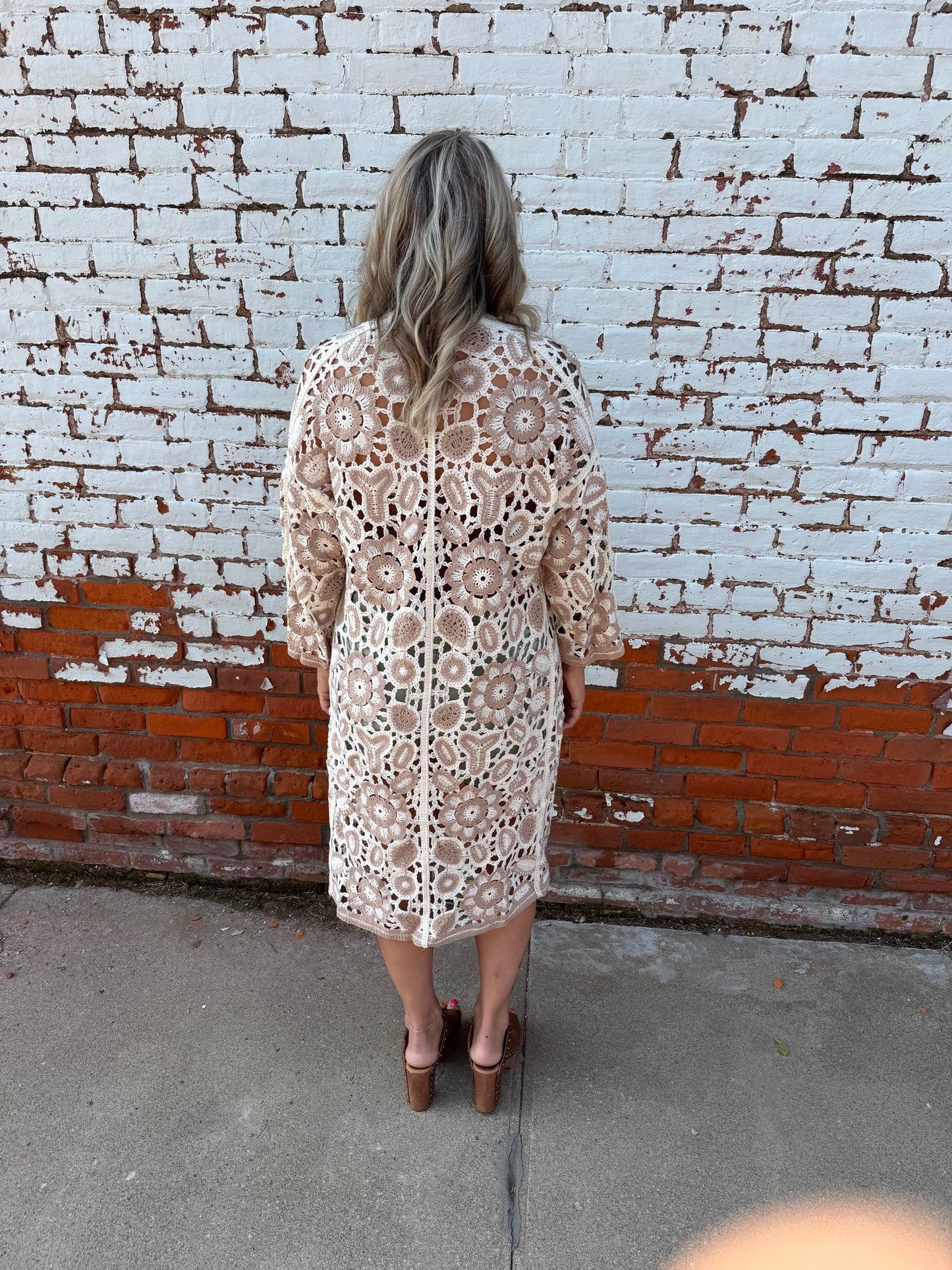 CANDI FLORAL CROCHET CARDIGAN
