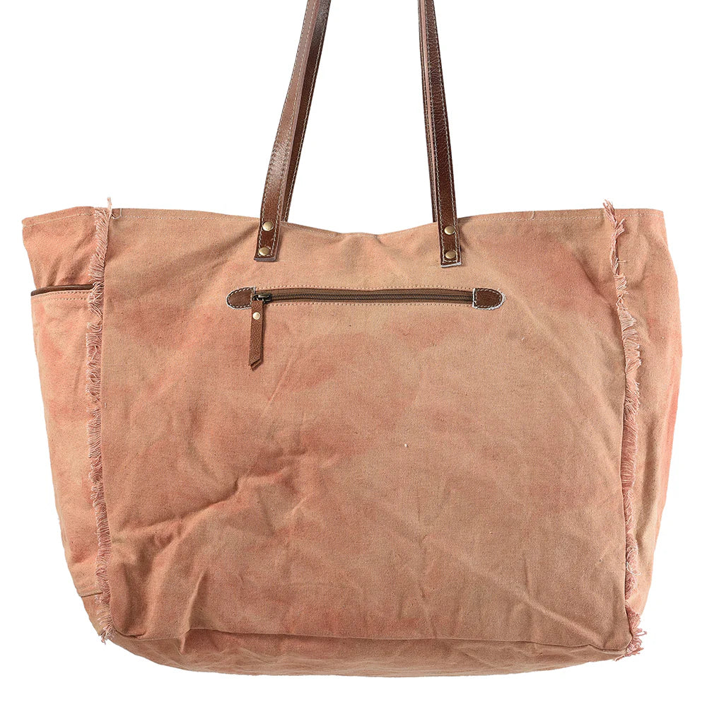 OHLAY-UPCYCLED CANVAS LADIES TOTE