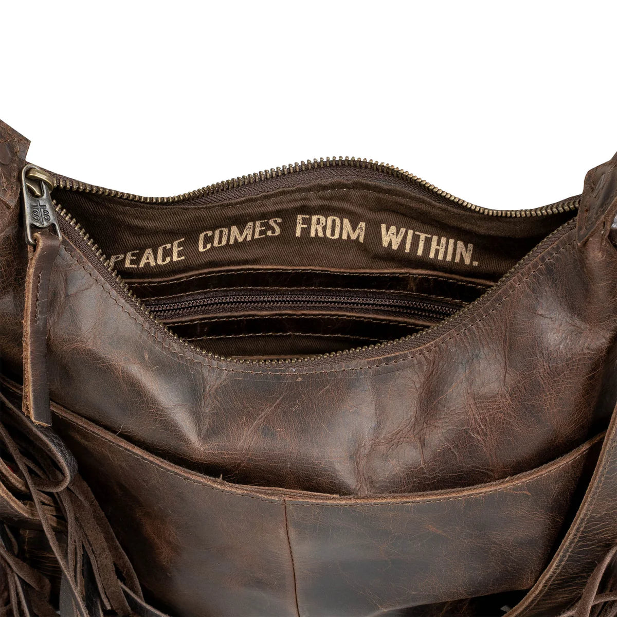 GUADALUPE SERAPE NELLIE FRINGE BAG