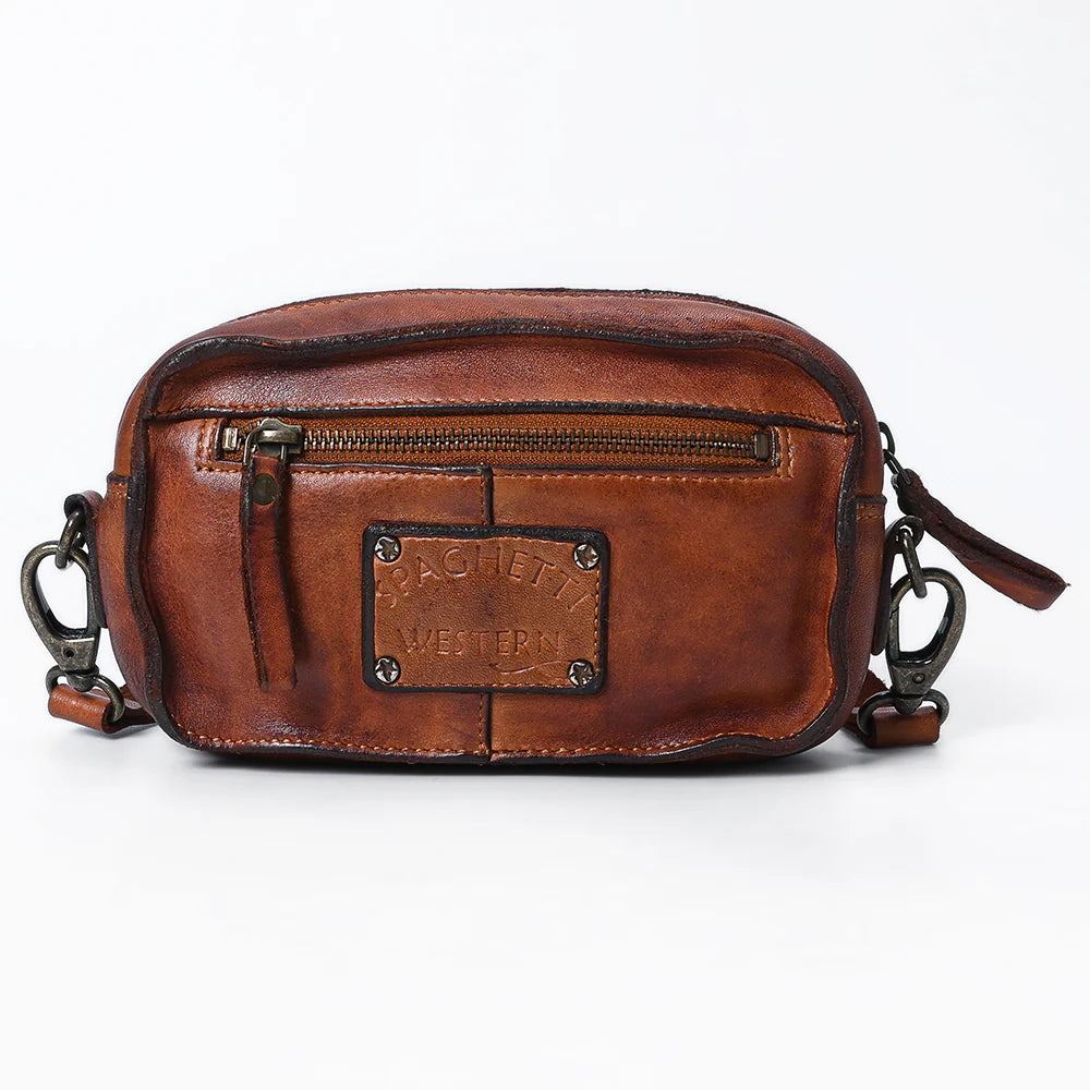 BECCA-CROSSBODY GENUINE LEATHER BAG-SPAGHETTI WESTERN