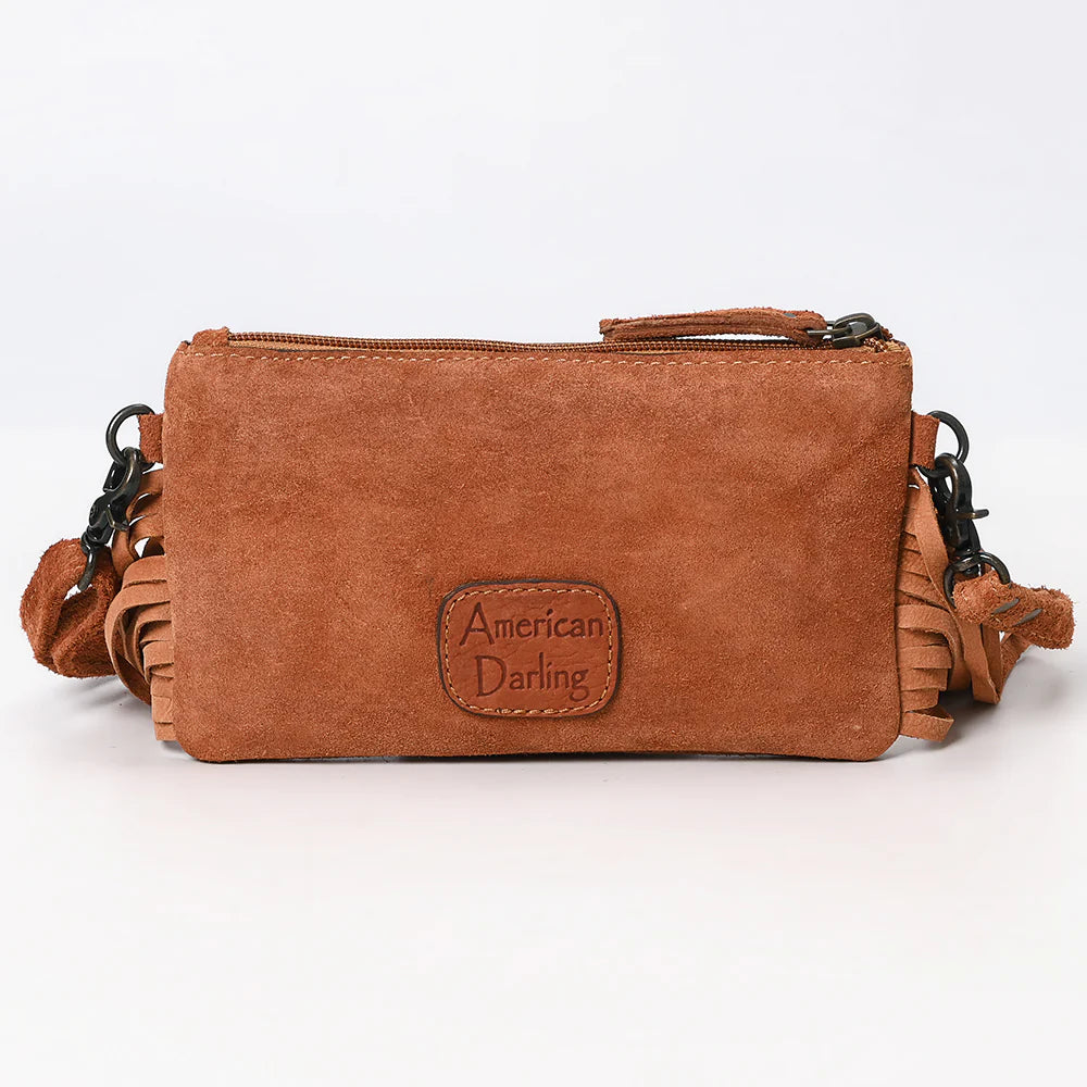 AMERICAN DARLING-BOOT STITCH GENUINE LEATHER CROSSBODY BAG