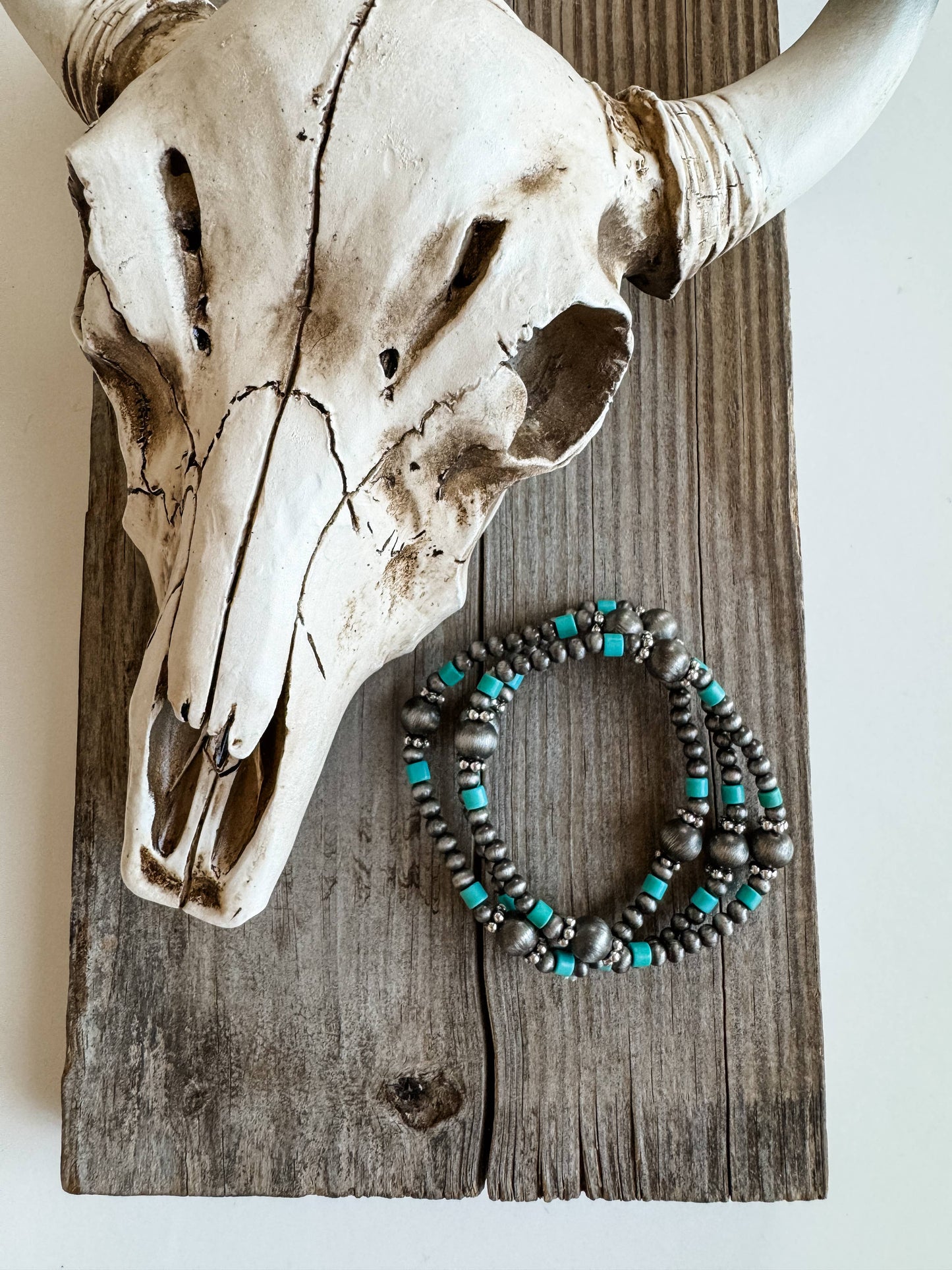 NAVAJO BEAD INSPIRED STRETCH BRACELETS