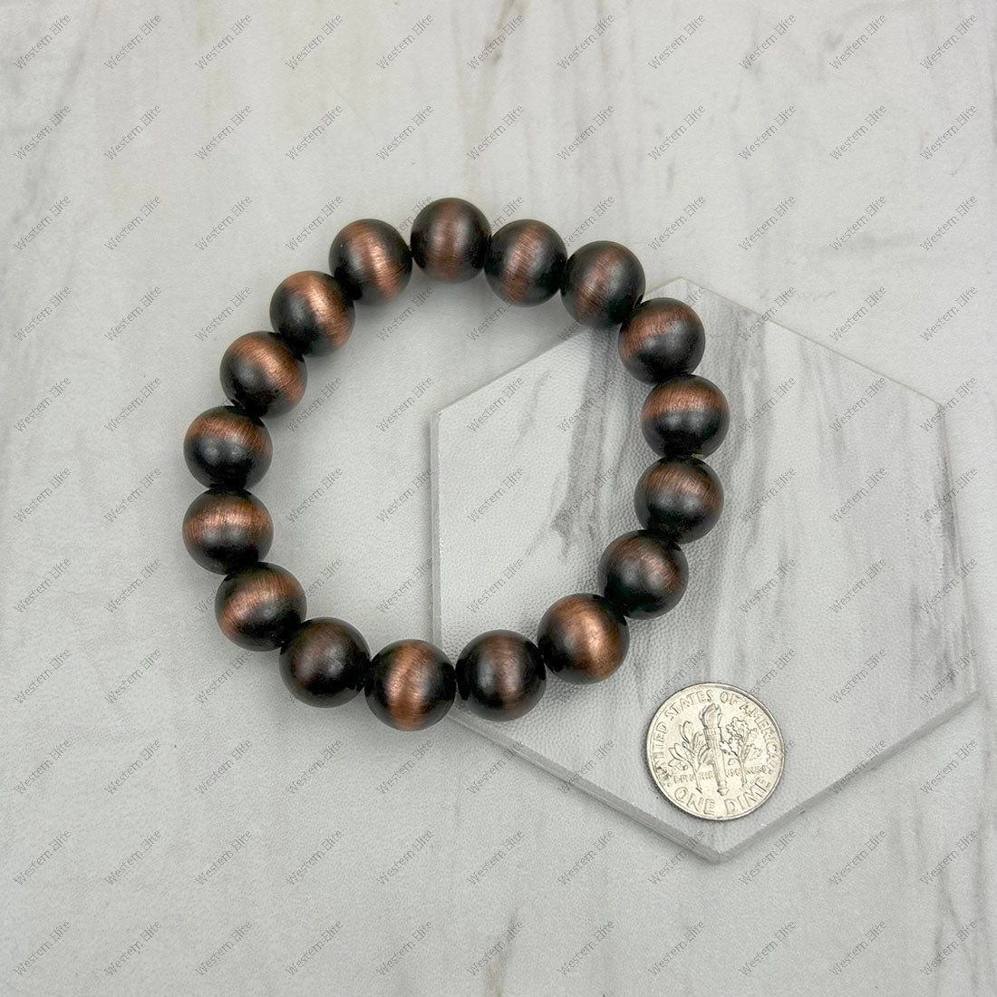 COPPER NAVAJO INSPIRED PEARL BRACELET