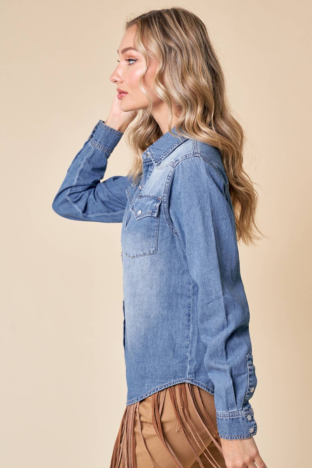 THE DELILAHD-WESTERN DENIM SHIRT