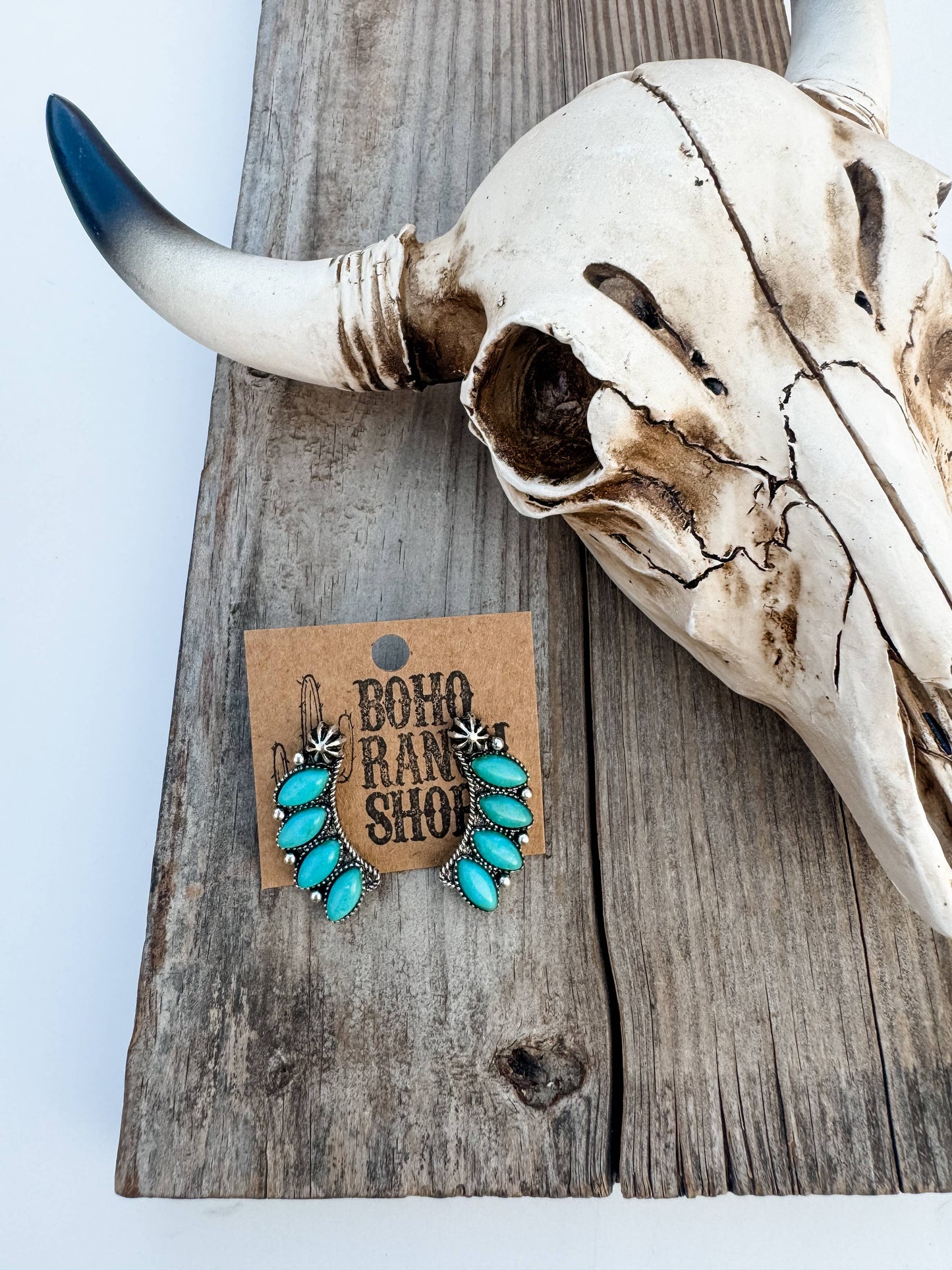 4 STONE STUD EARRINGS