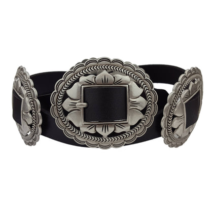 FLORAL CONCHO BELT