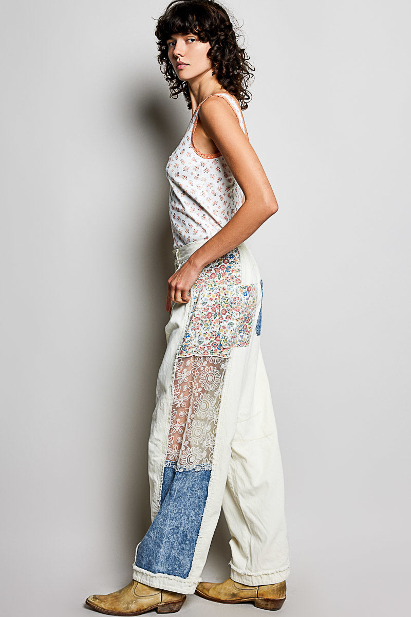 ADEL BOHO FLORAL AND LACE JEANS